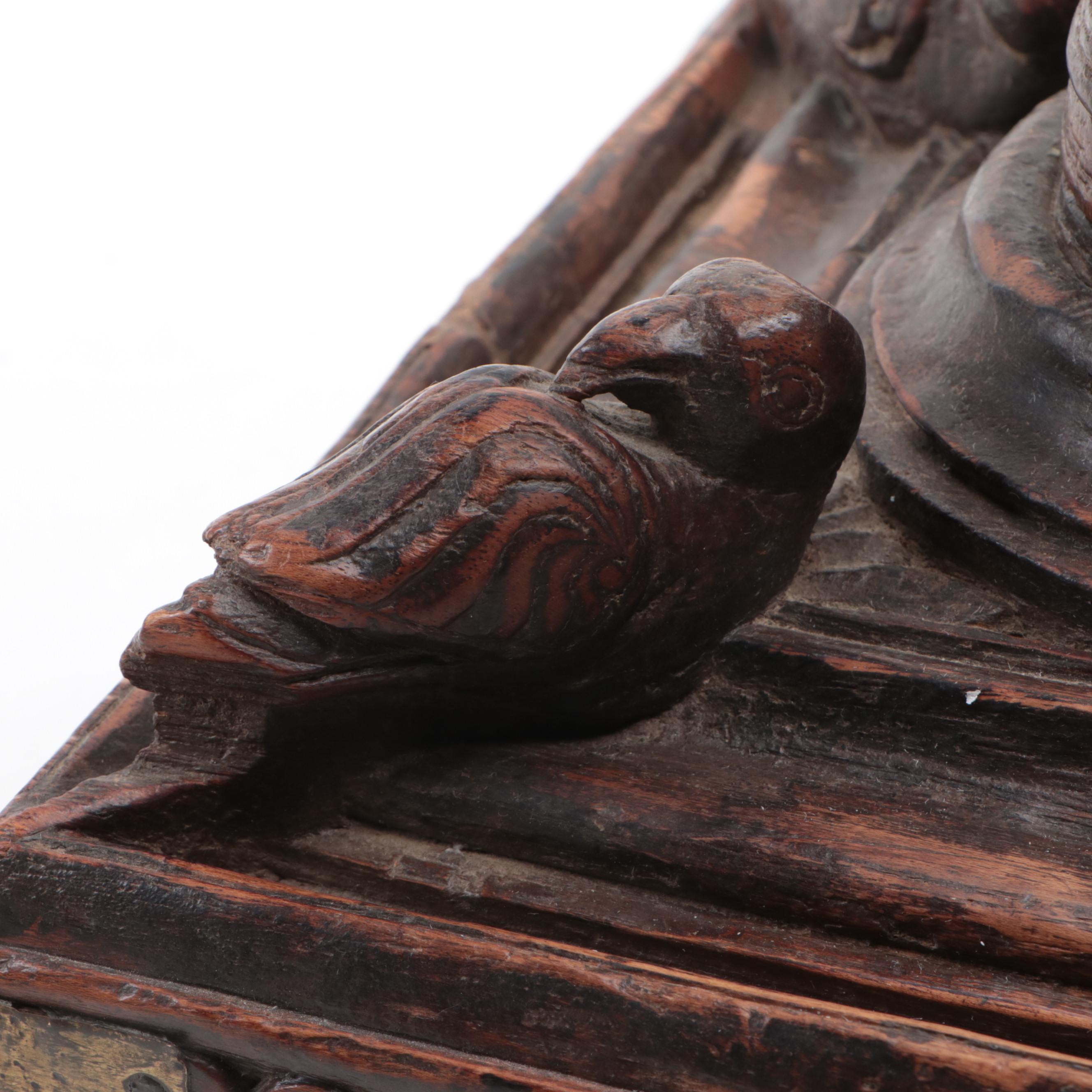 Indian Style Hand-Carved Wooden Noodle Press, 19th Century