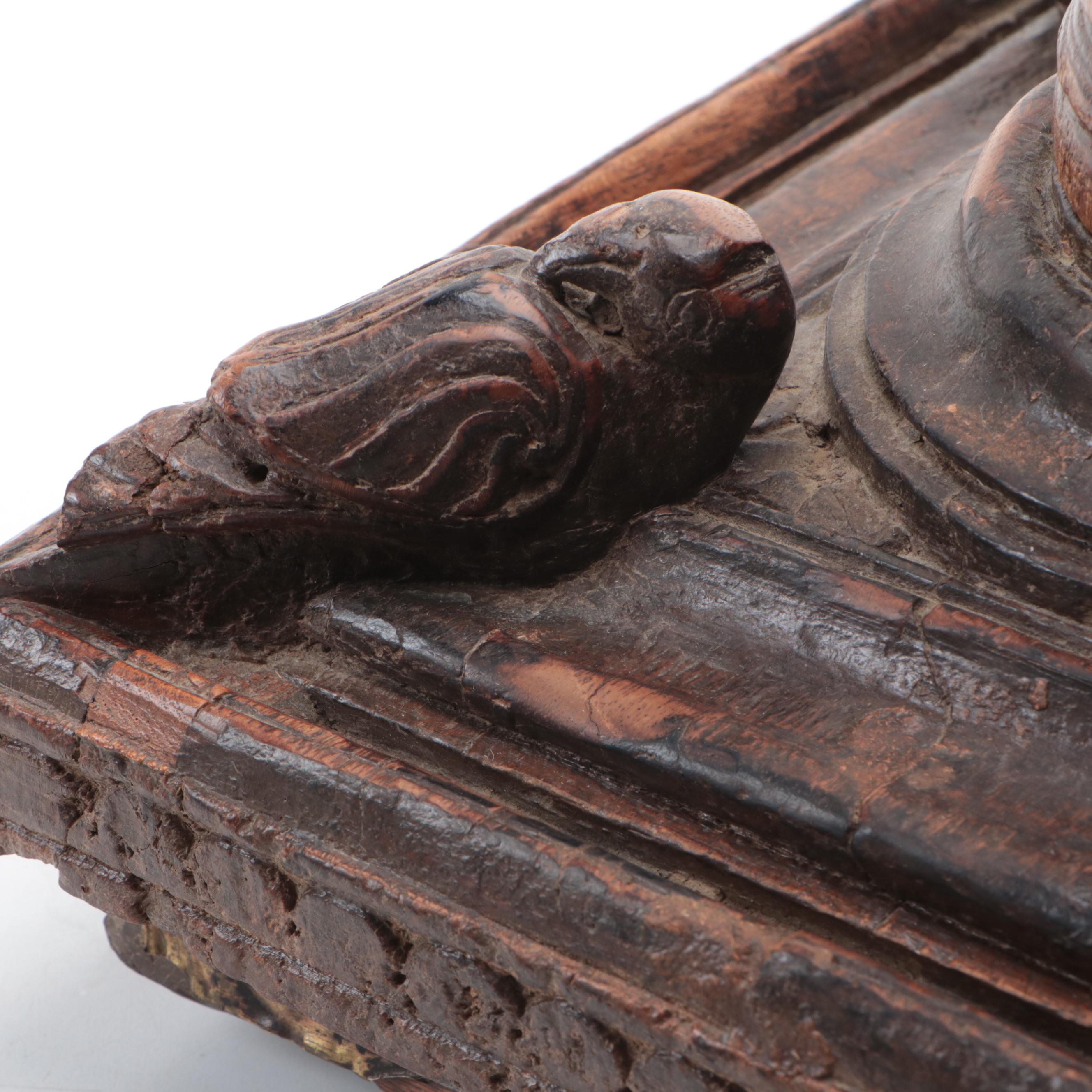 Indian Style Hand-Carved Wooden Noodle Press, 19th Century