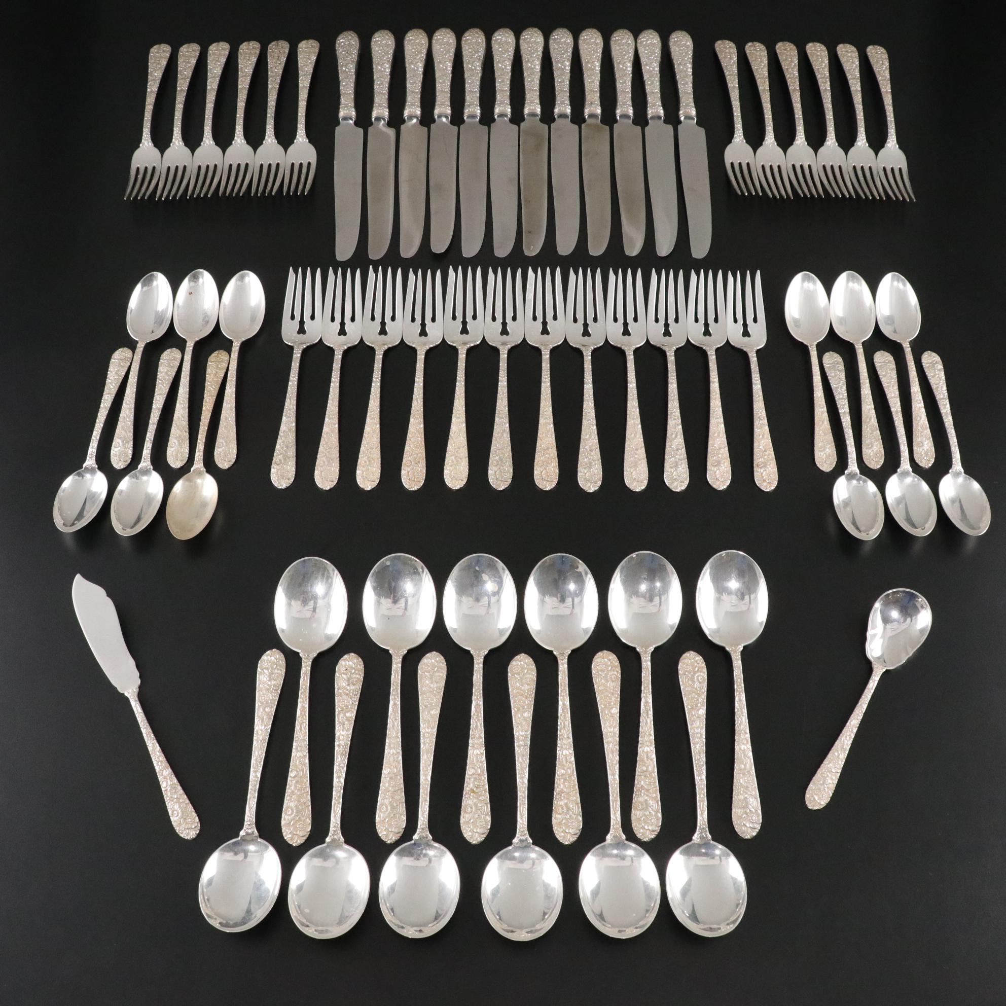 Alvin "Bridal Bouquet" Sterling Silver Flatware