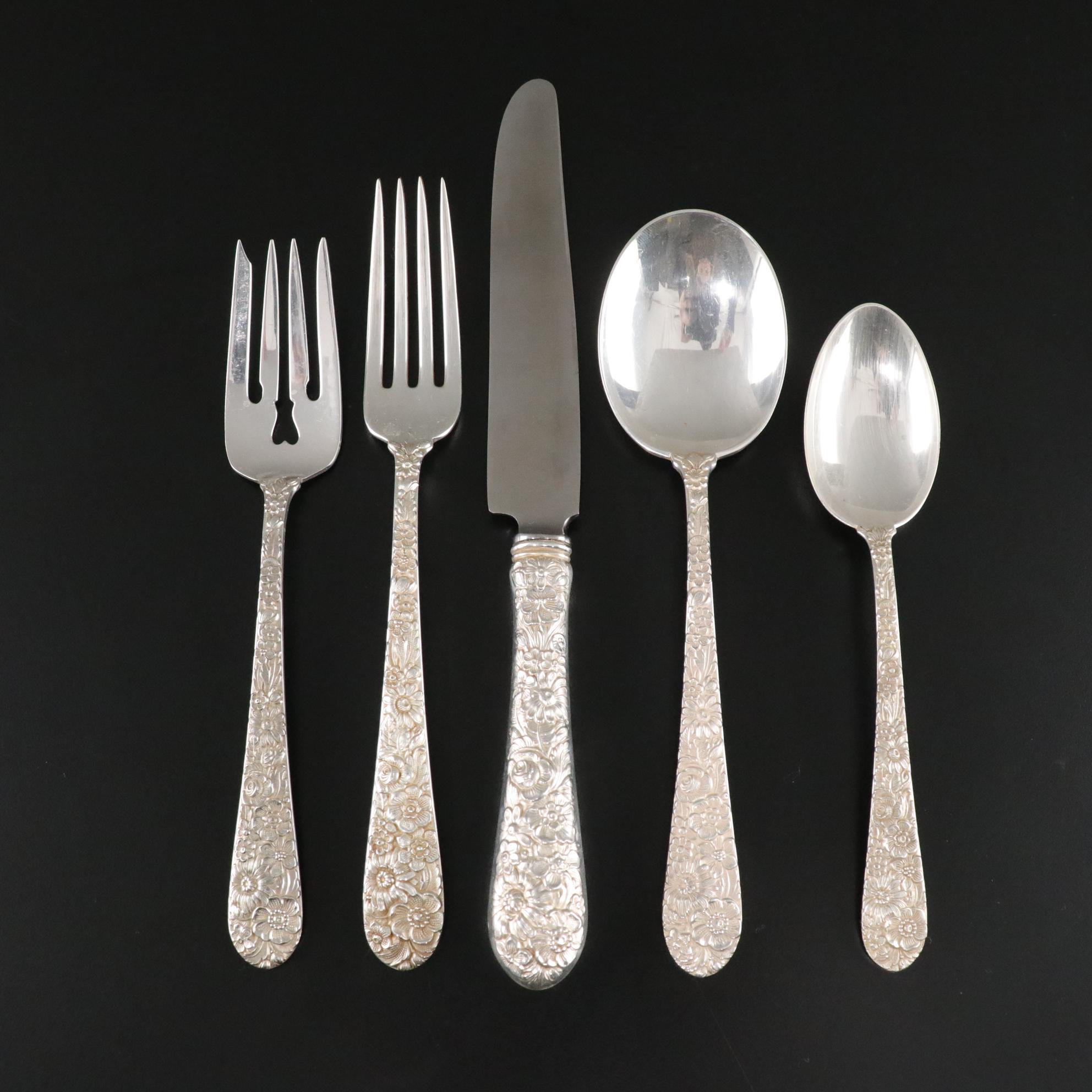 Alvin "Bridal Bouquet" Sterling Silver Flatware