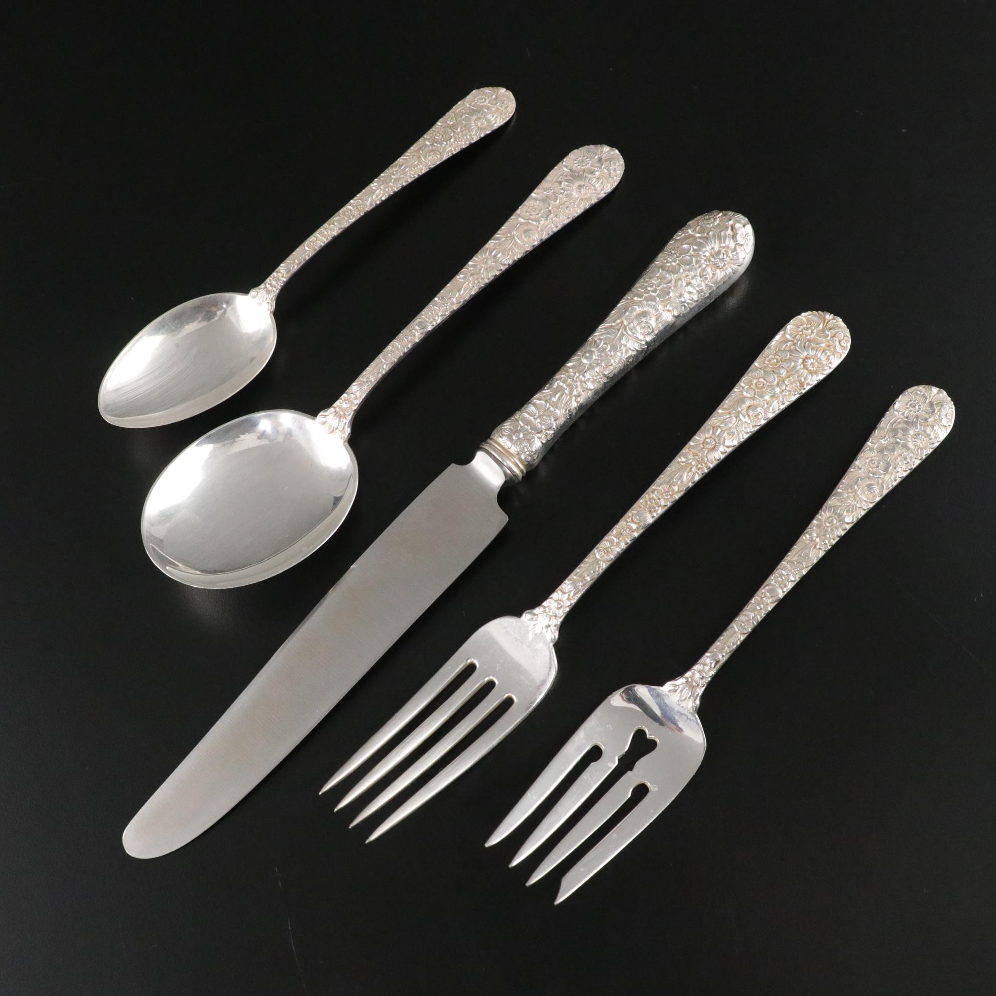 Alvin "Bridal Bouquet" Sterling Silver Flatware