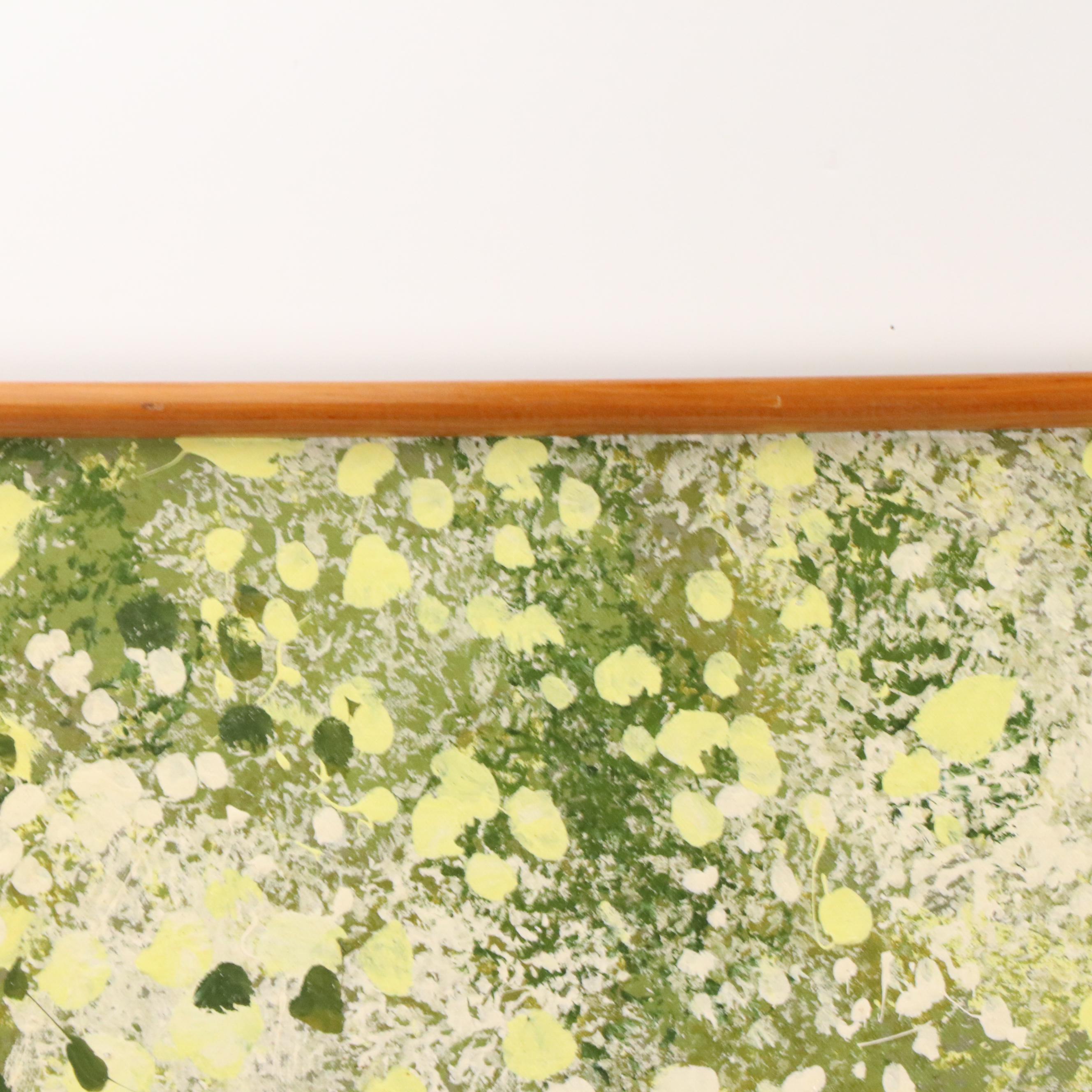 Lee Reynolds Vanguard Studios Oil Painting of an Abstract Landscape with Trees