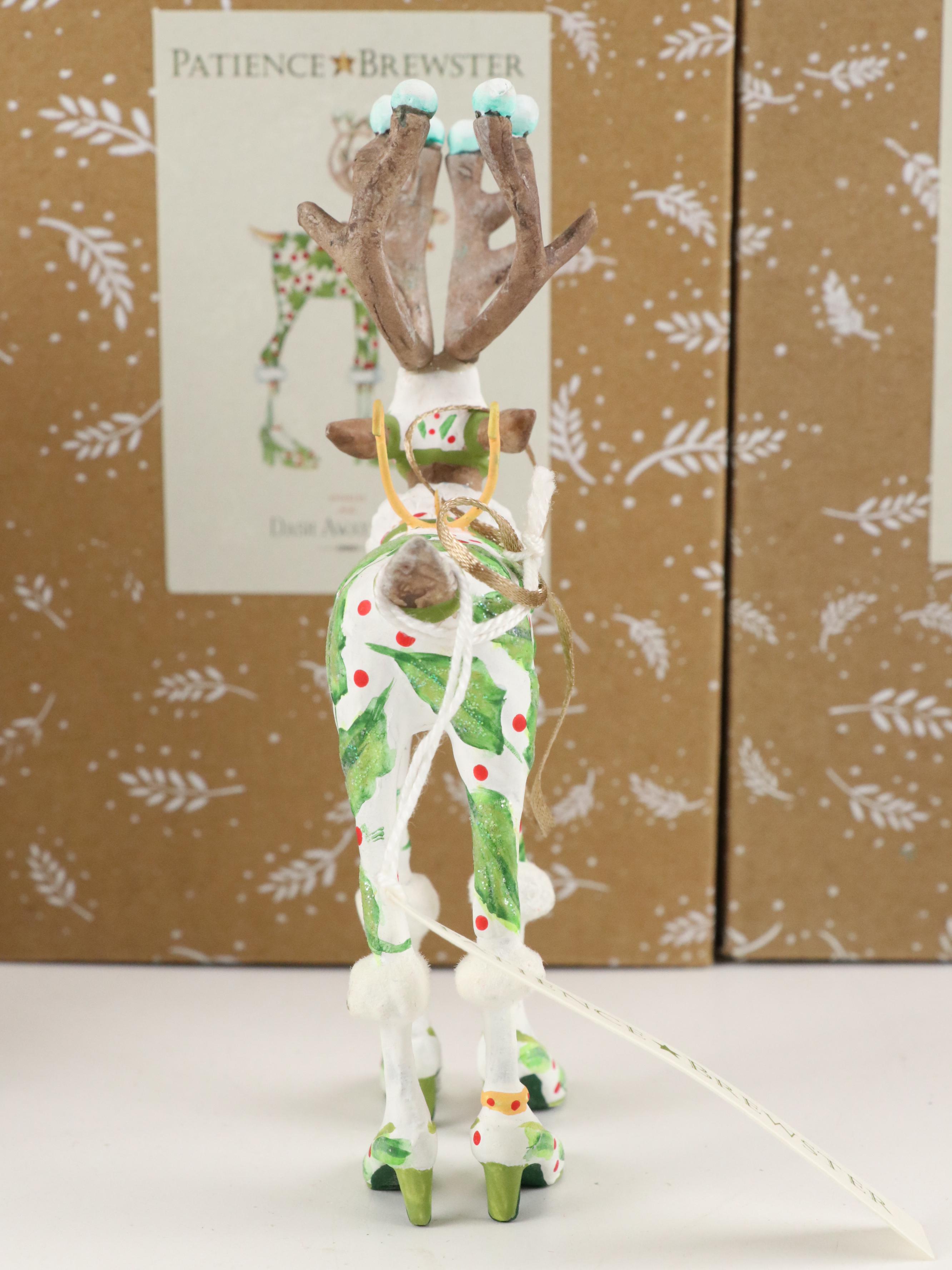 Krinkles by Patience Brewster "Dash Away" Santa and Reindeer Figurines