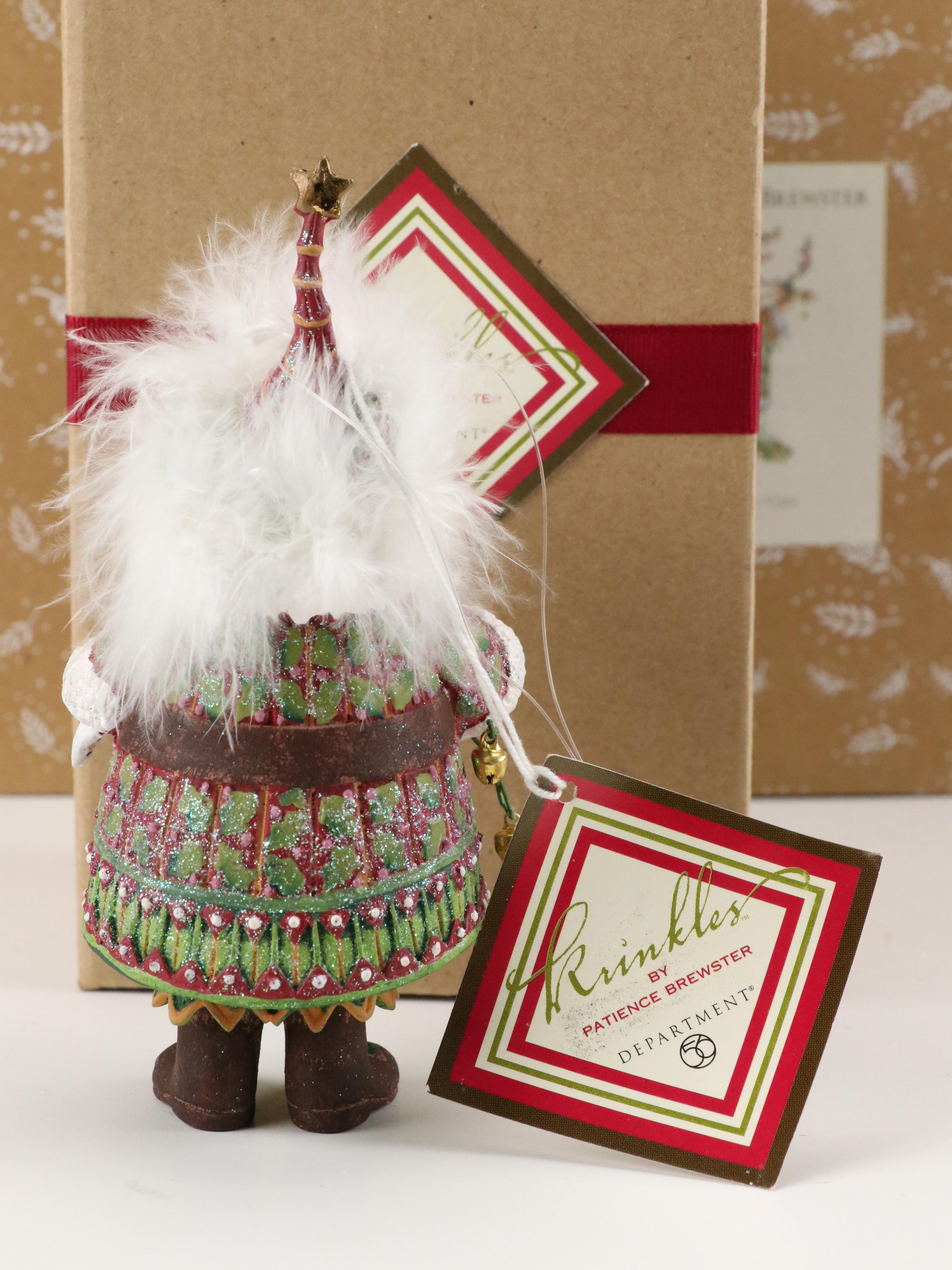 Krinkles by Patience Brewster "Dash Away" Santa and Reindeer Figurines