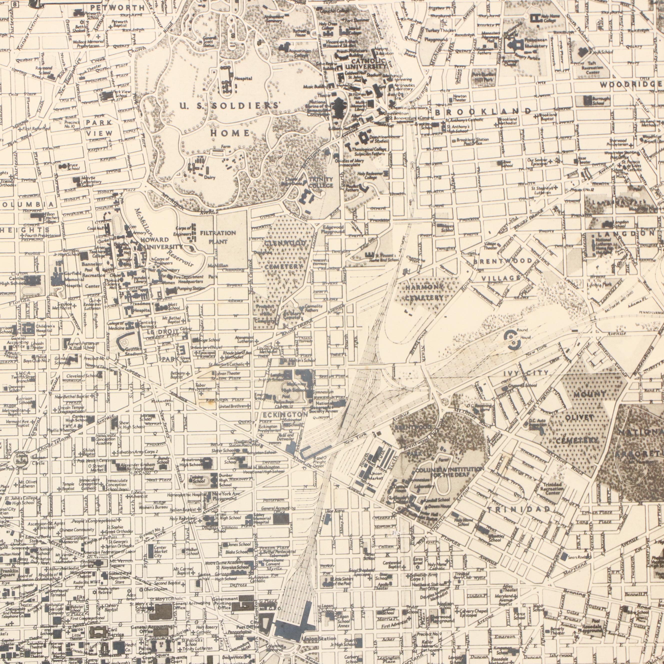 National Geographic "Pocket Map of Central Washington District of Columbia"