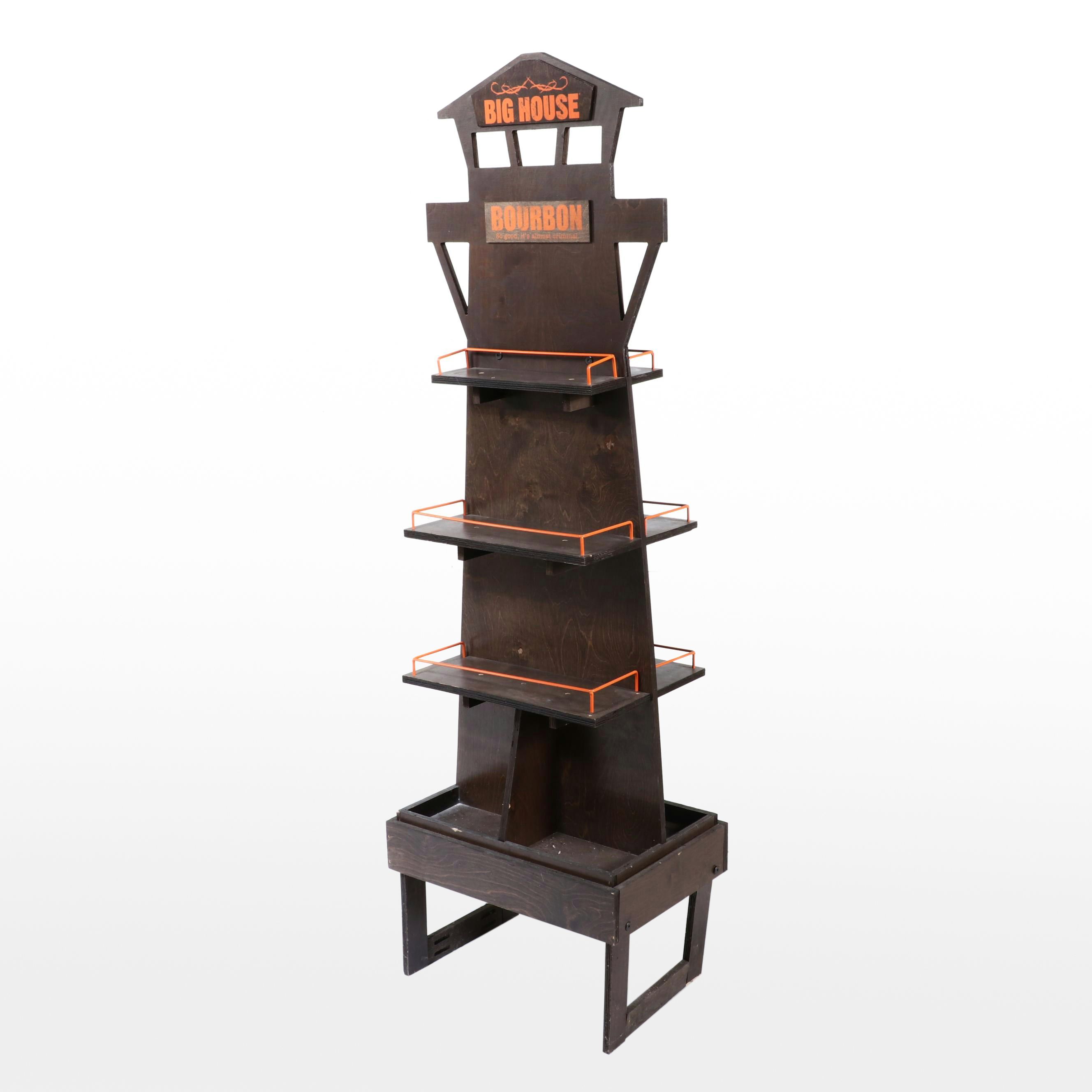 "Big House Bourbon" Laminate Double-Sided Retail Display Rack