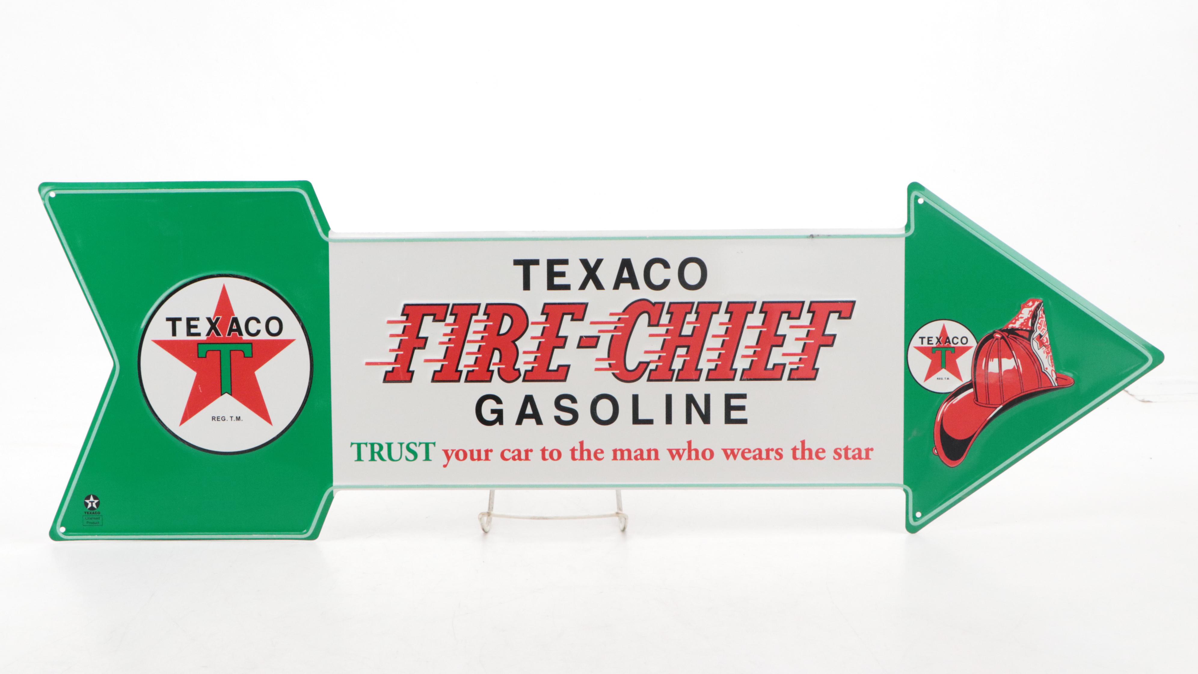 Texaco Gasoline Advertising Signs