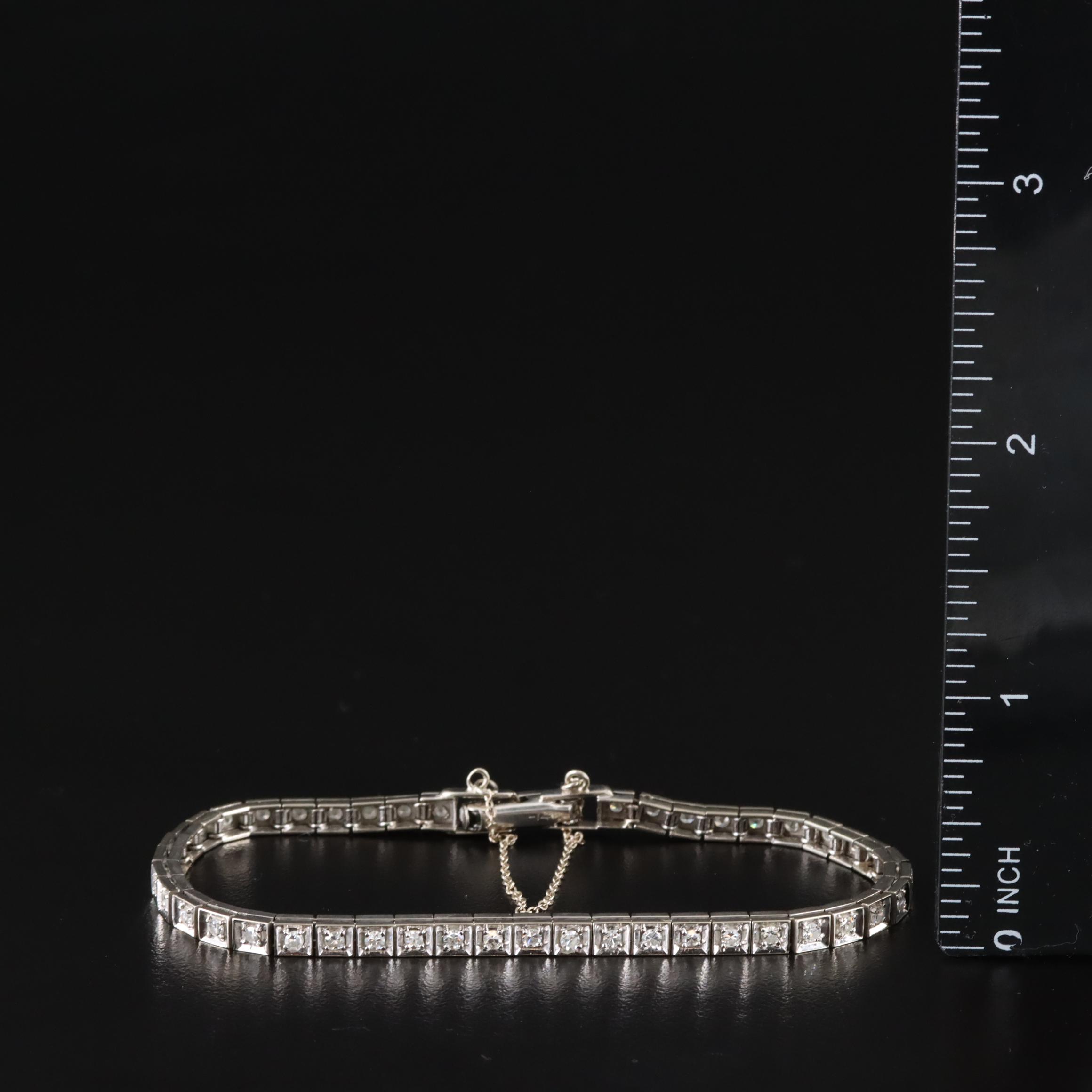 14K 1.10 CTW Diamond Line Bracelet