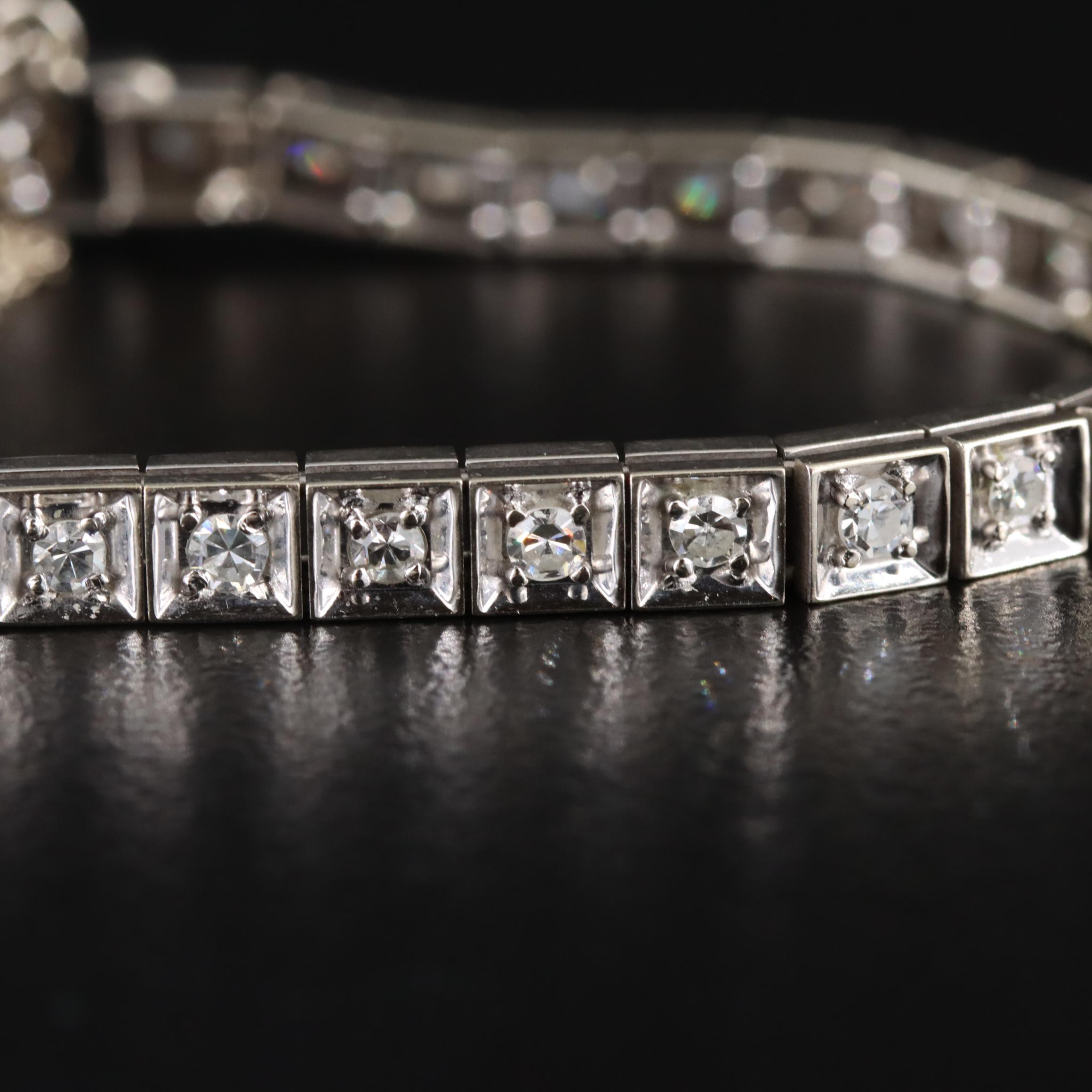 14K 1.10 CTW Diamond Line Bracelet