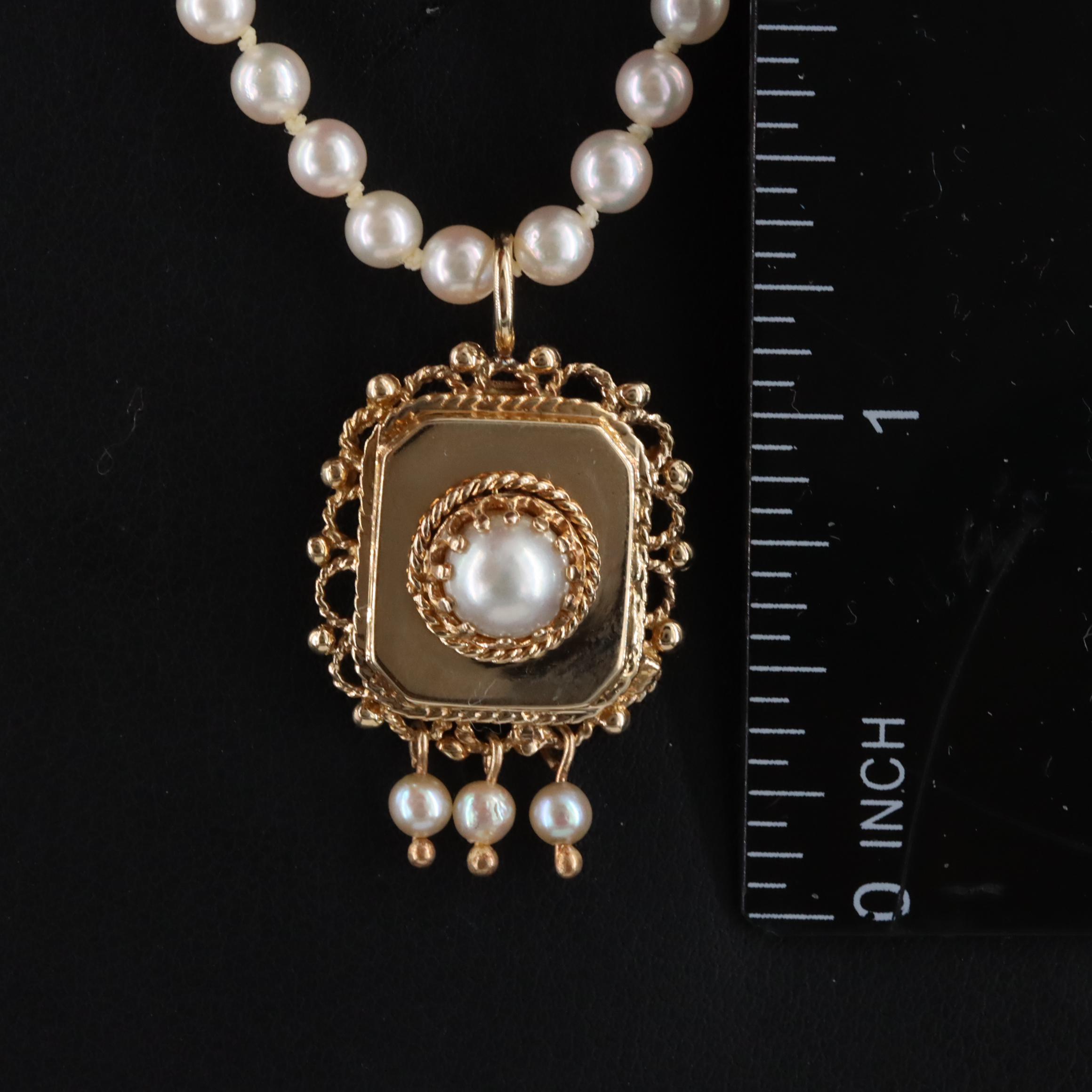 14K Pearl Necklace