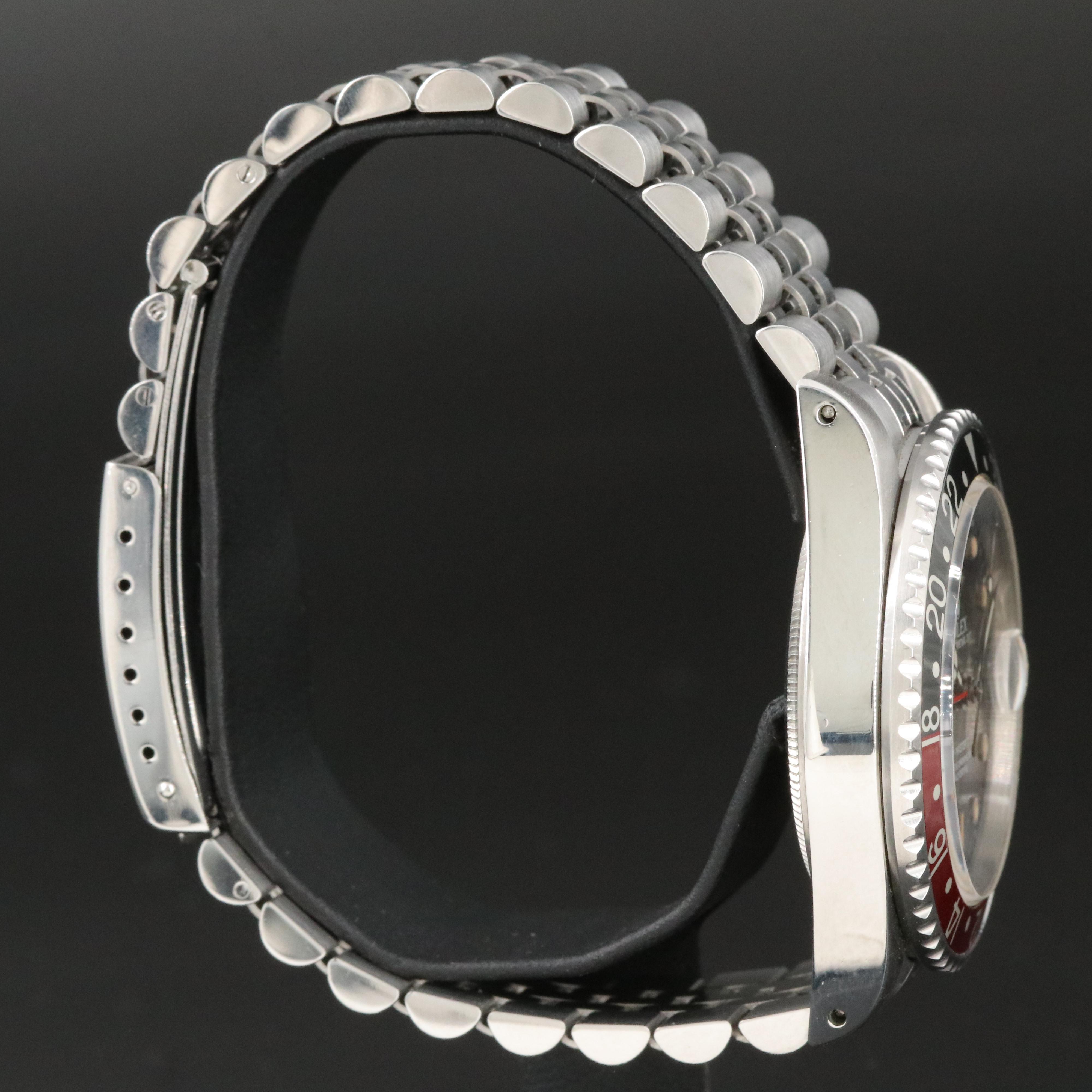 1987 Rolex GMT-Master II 16760 "Coke" Black Steel Automatic Watch