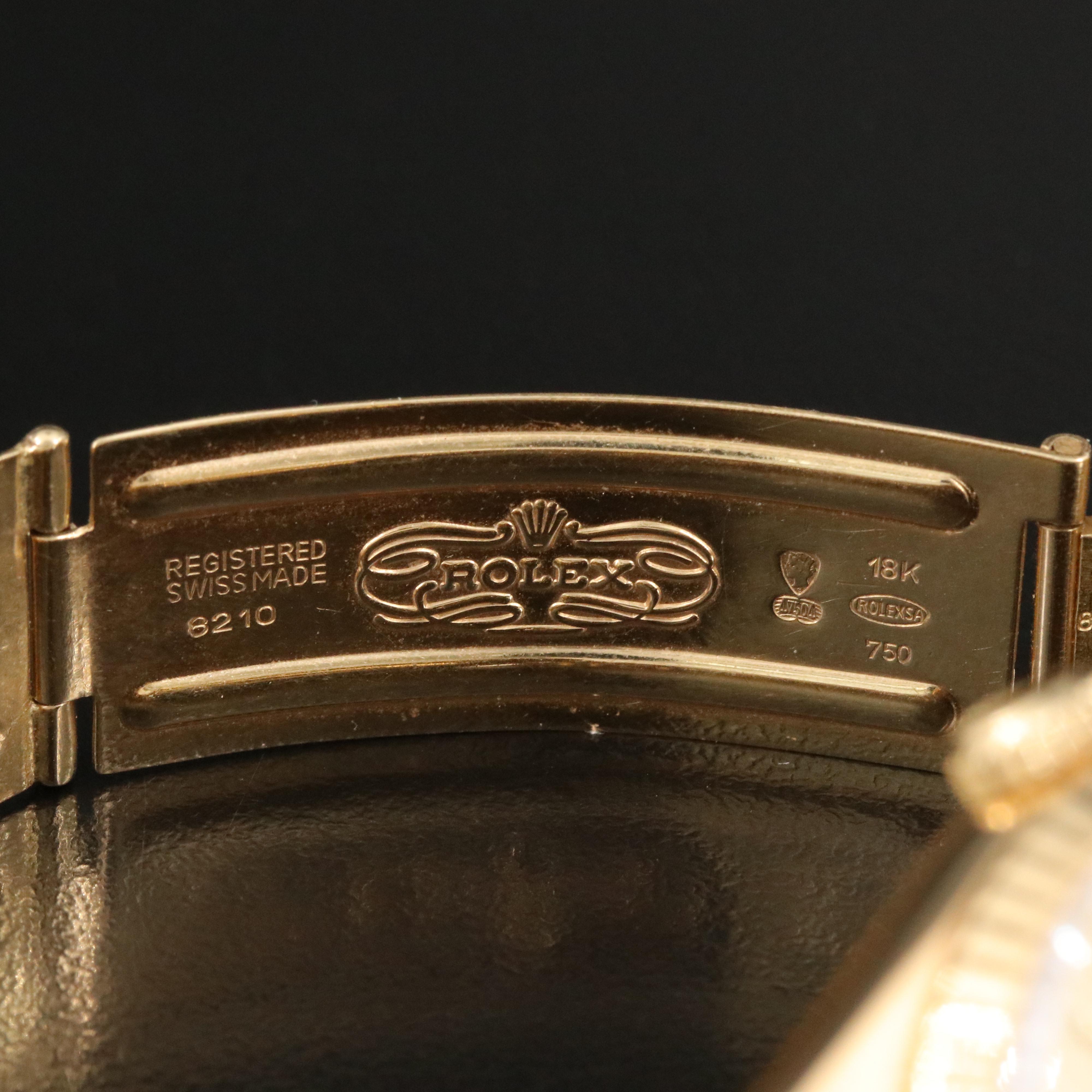 1993 - 1994 18K Rolex Linen Dial Model 16248, Datejust Watch