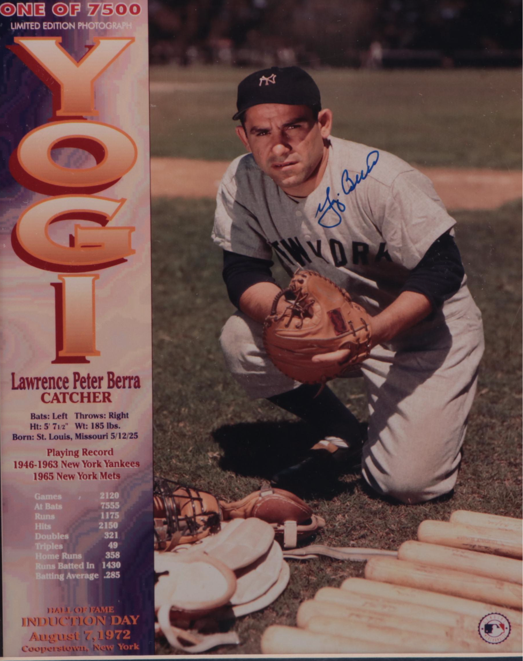 Joe DiMaggio Signed and Graded San Francisco Seals Baseball Print with More