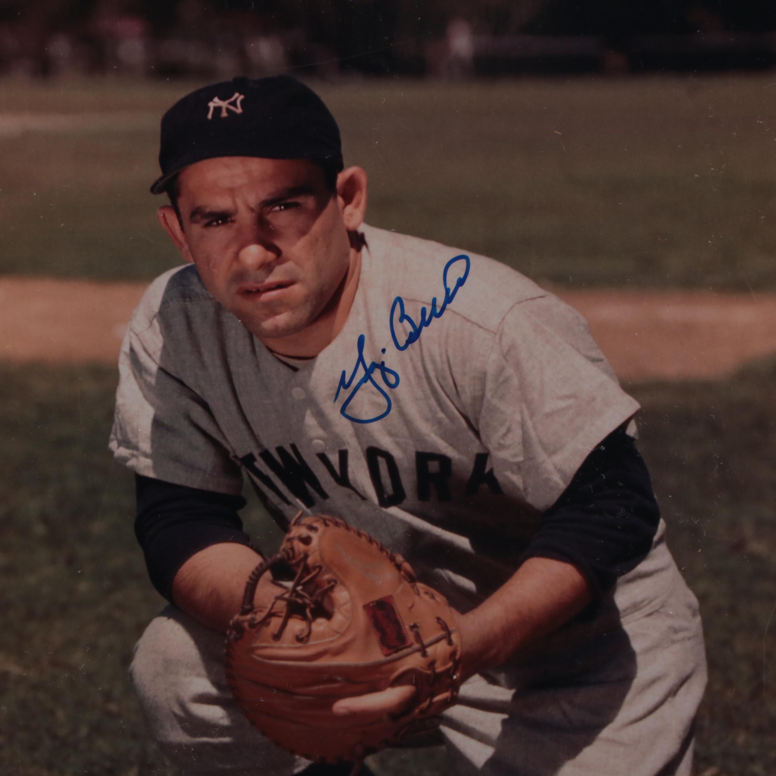 Joe DiMaggio Signed and Graded San Francisco Seals Baseball Print with More