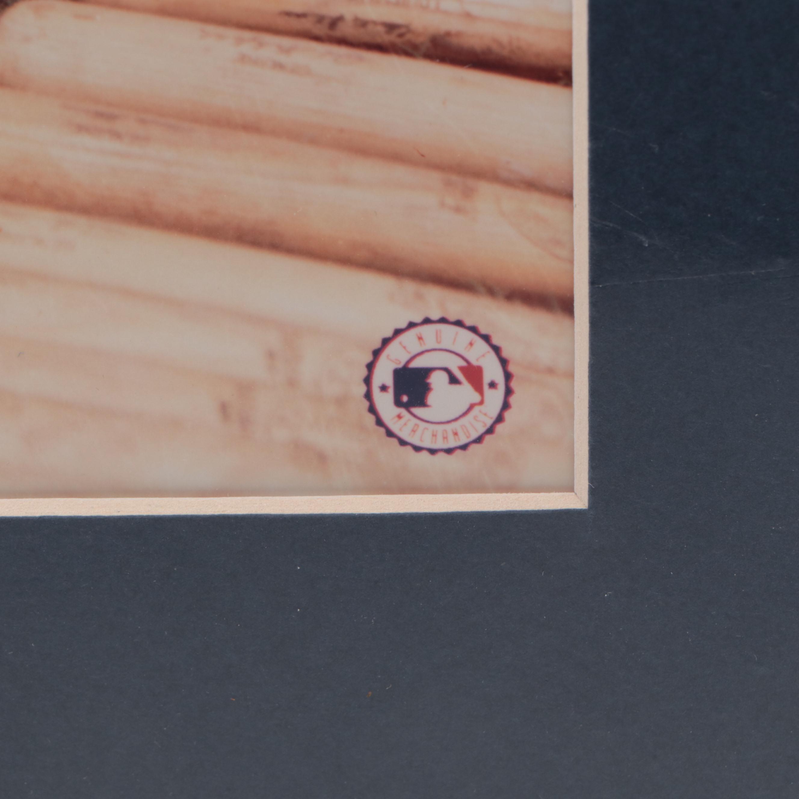 Joe DiMaggio Signed and Graded San Francisco Seals Baseball Print with More