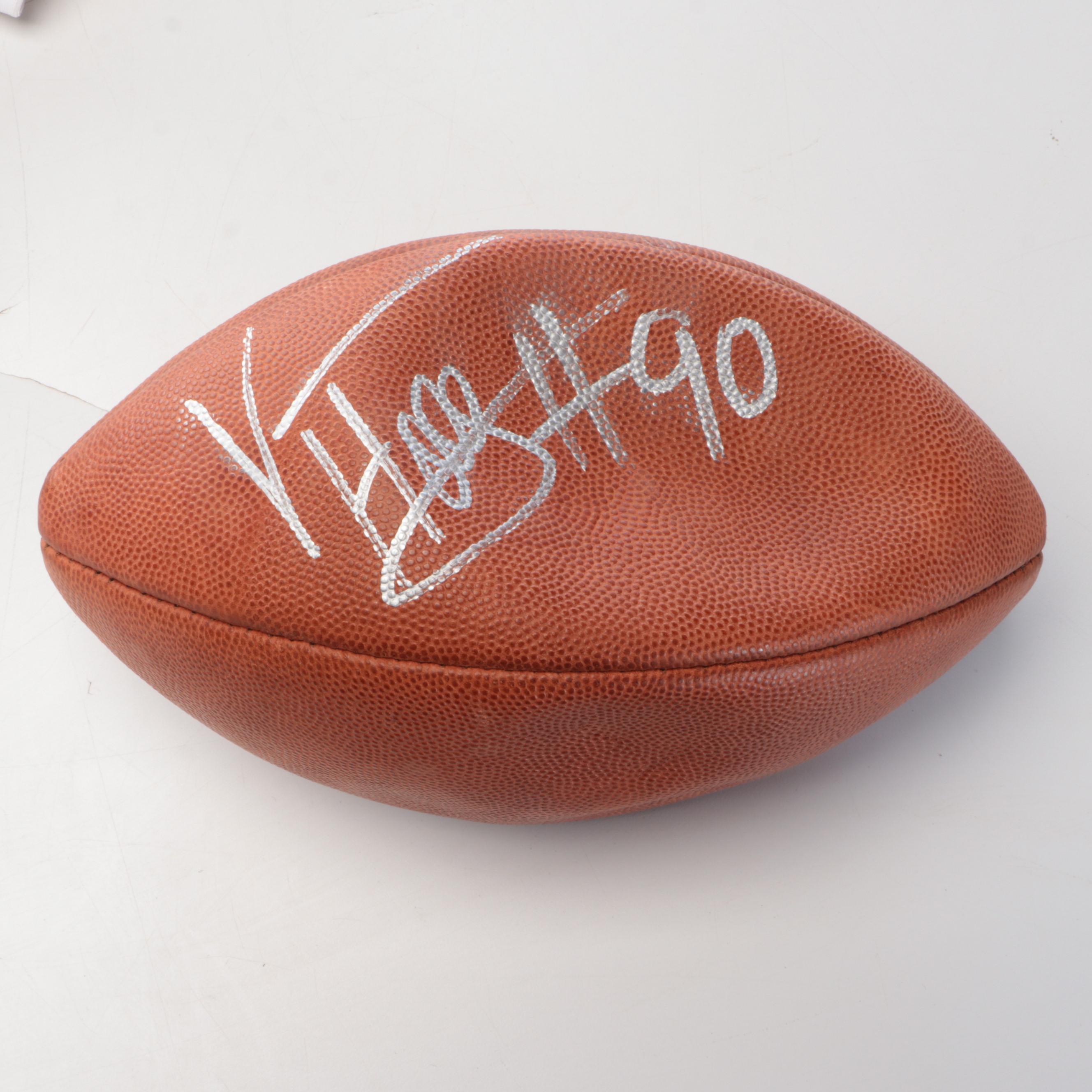 Vonnie Holliday Player Issued Kansas City Chiefs Jersey with Signed Football