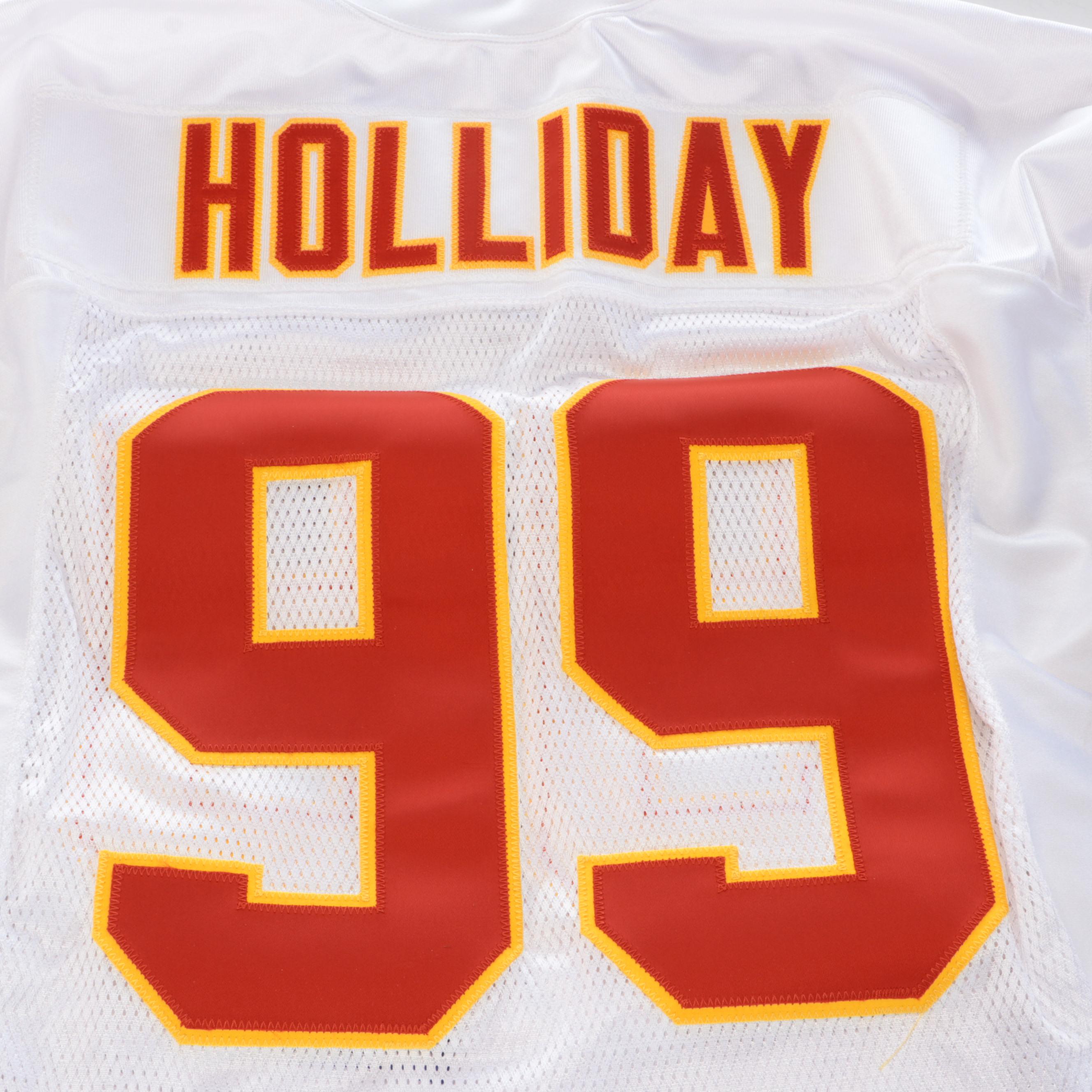 Vonnie Holliday Player Issued Kansas City Chiefs Jersey with Signed Football