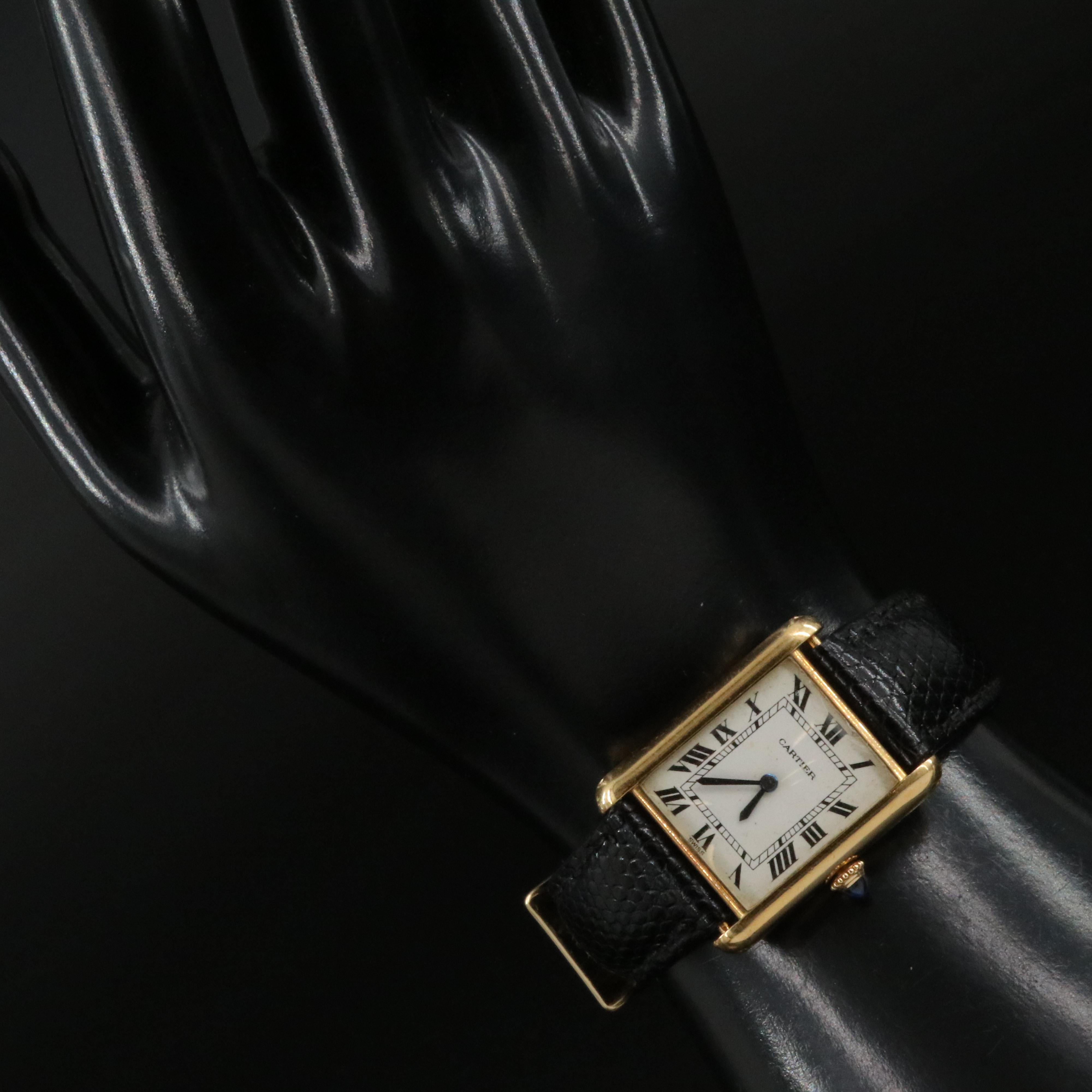 18K Cartier Tank Vintage Stem Wind Watch