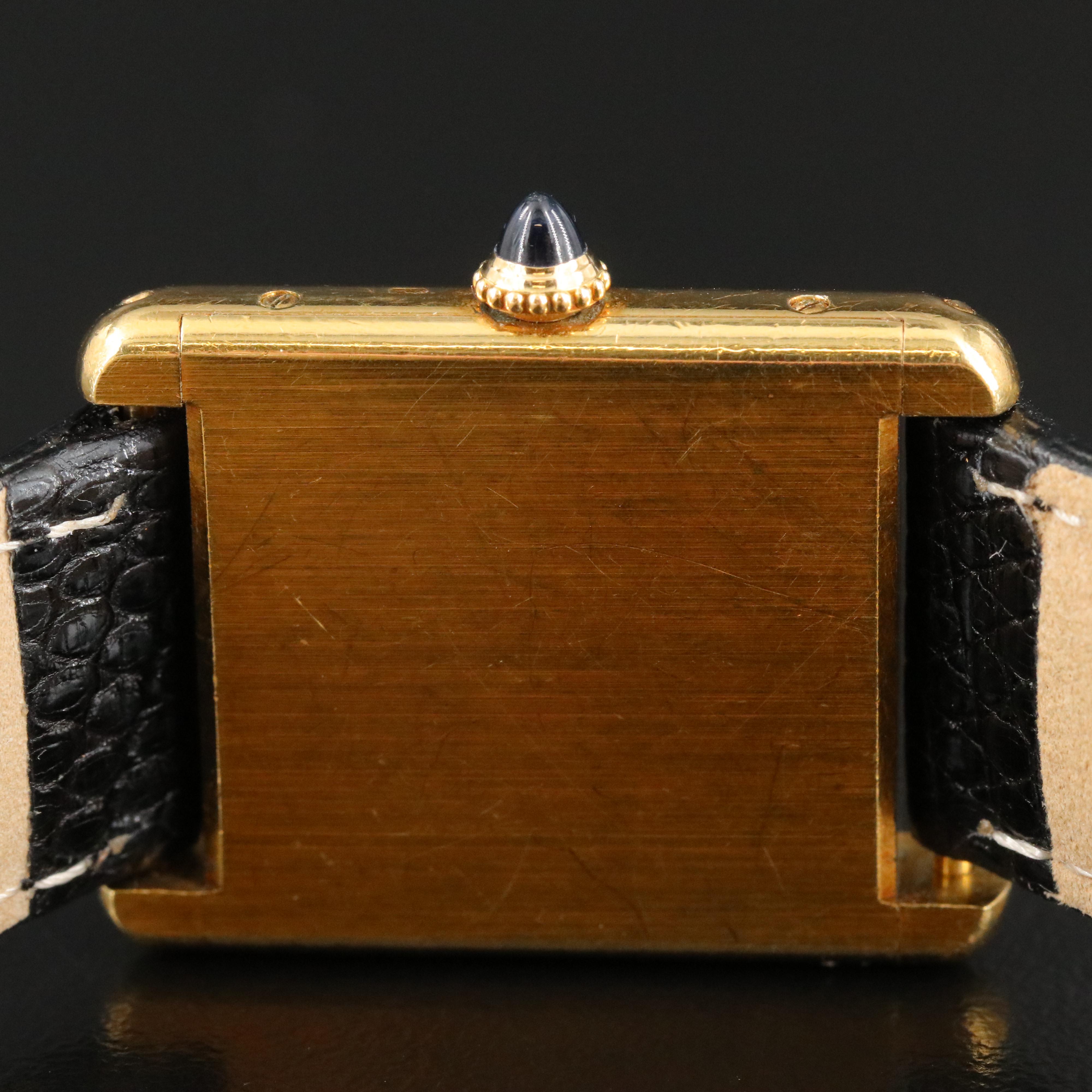 18K Cartier Tank Vintage Stem Wind Watch