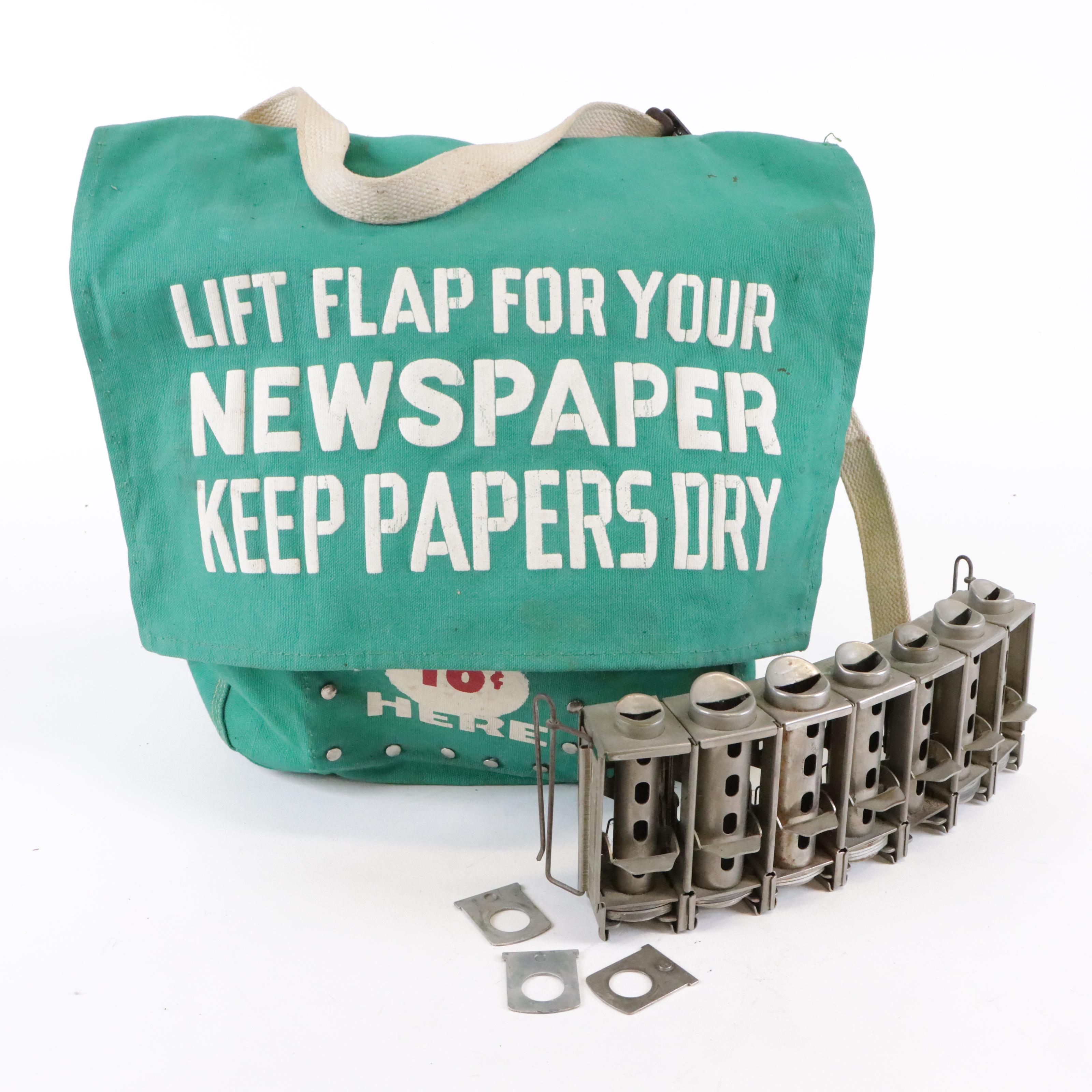Johnson Fare Box Co. 7 Box Coin Changer & Newspaper Delivery Bag