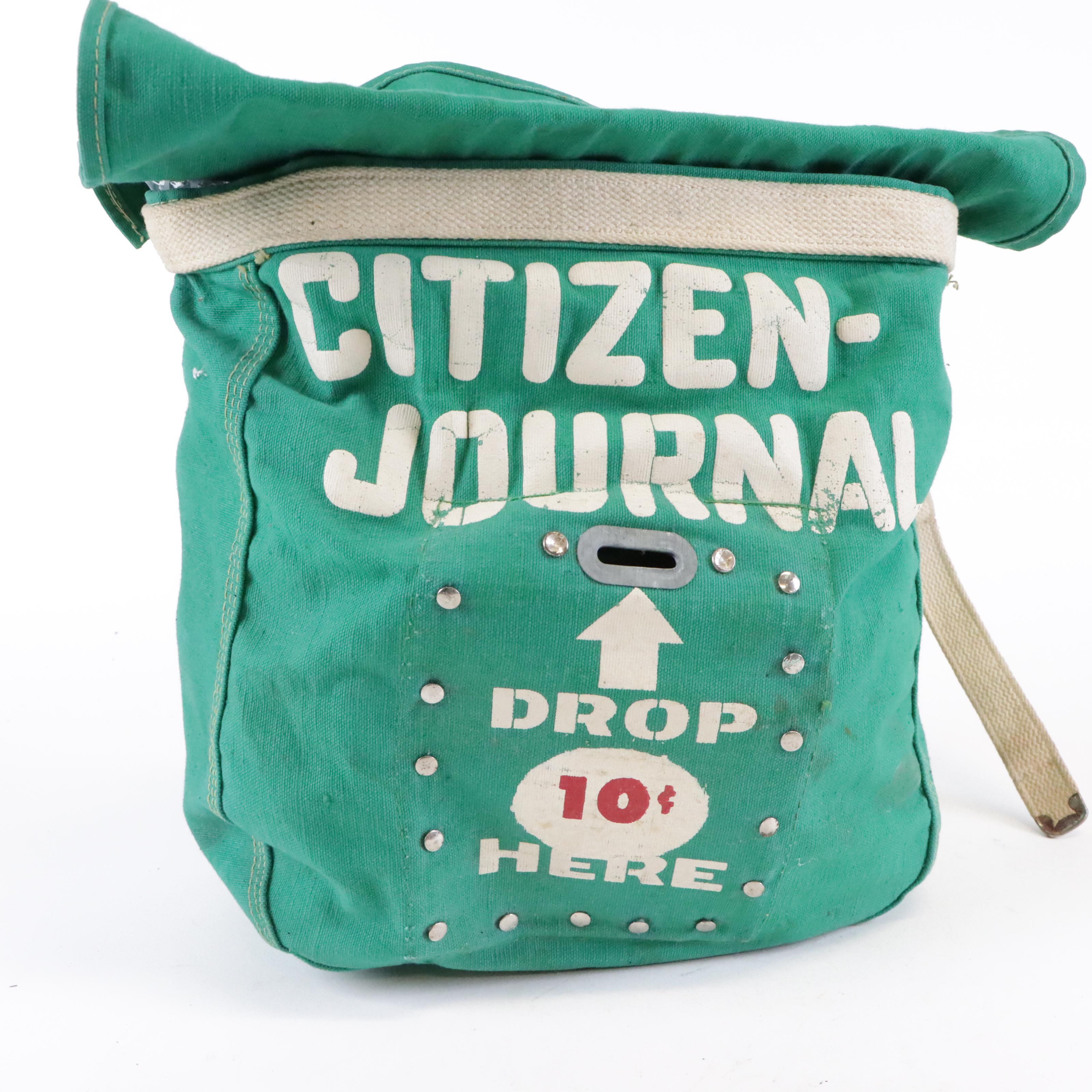 Johnson Fare Box Co. 7 Box Coin Changer & Newspaper Delivery Bag