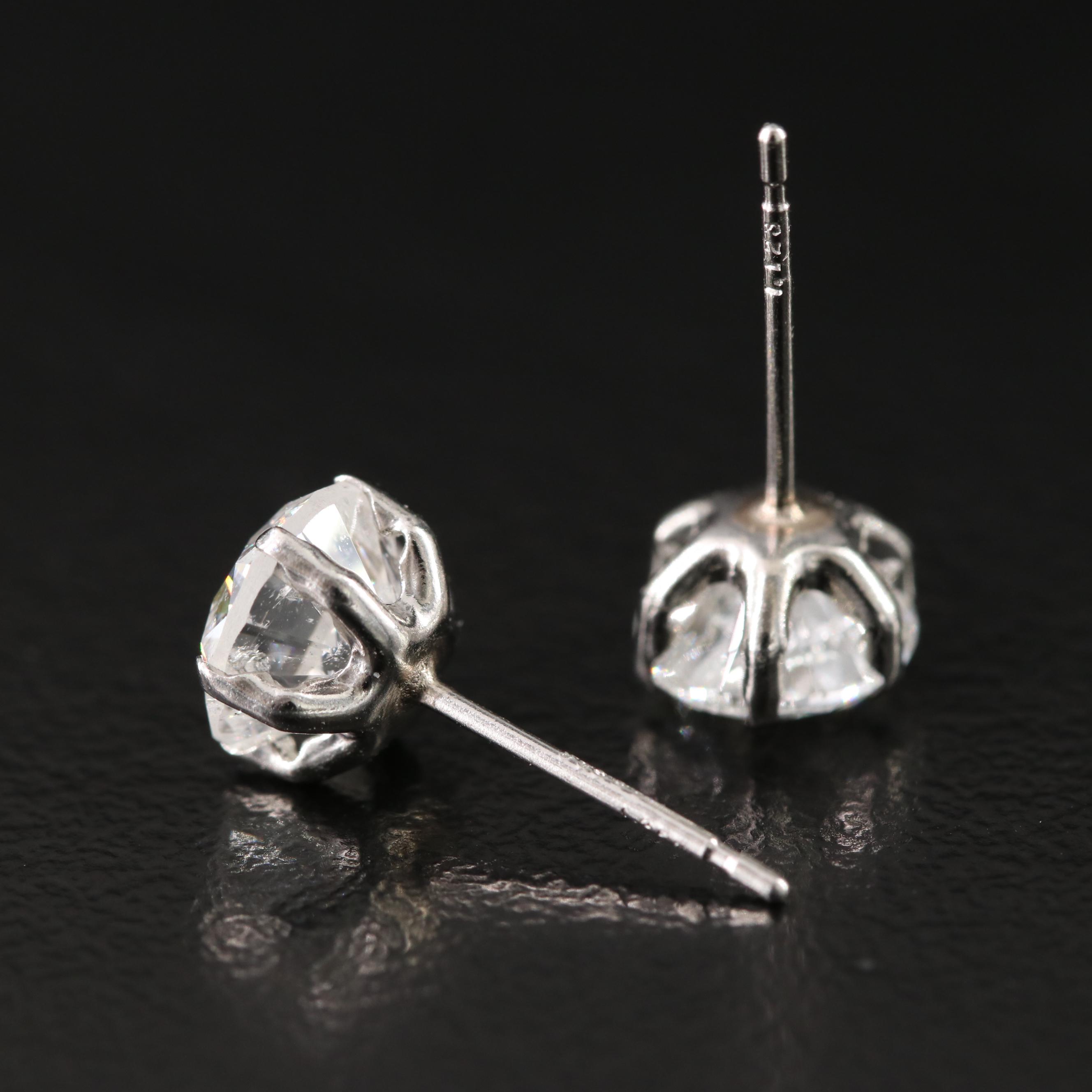 Platinum 2.32 CTW Diamond Stud Earrings