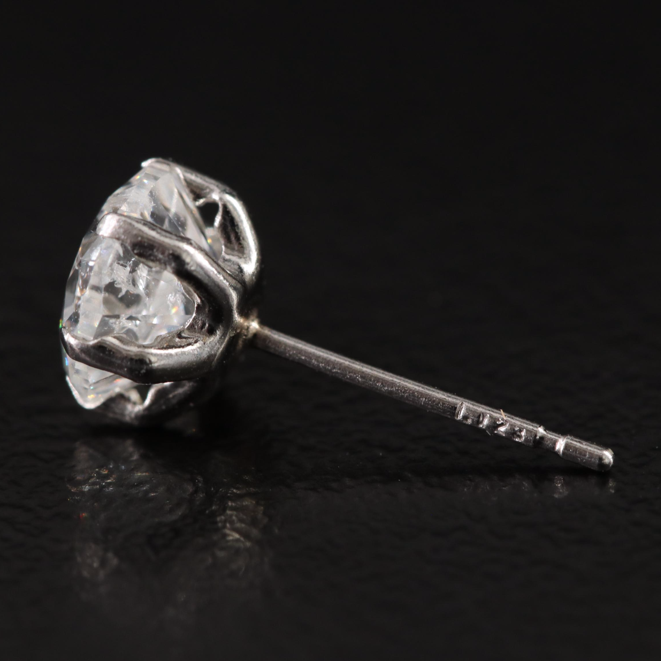 Platinum 2.32 CTW Diamond Stud Earrings