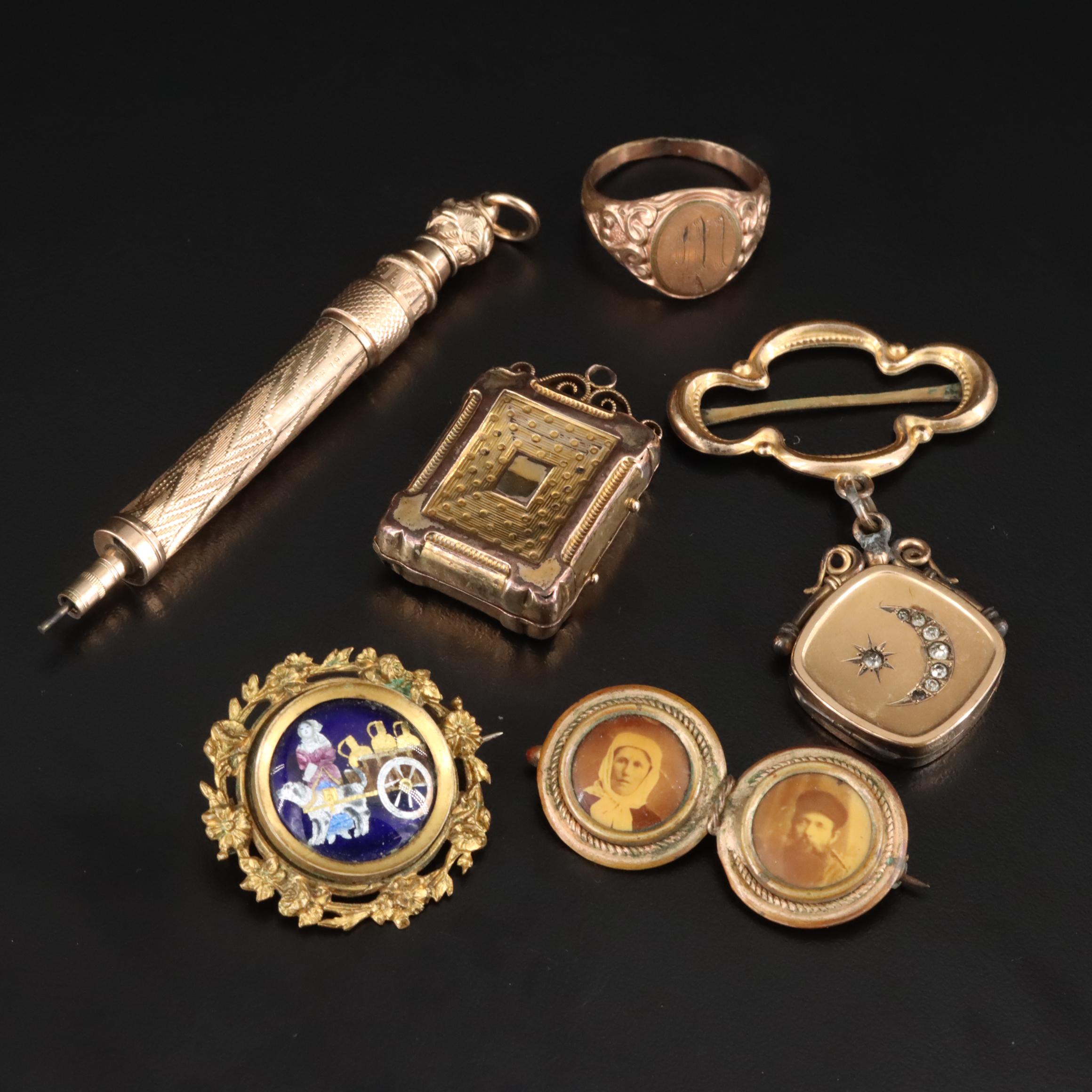 Jewelry Collection ft. John Holland Telescopic Mechanical Pencil & Dip Pen