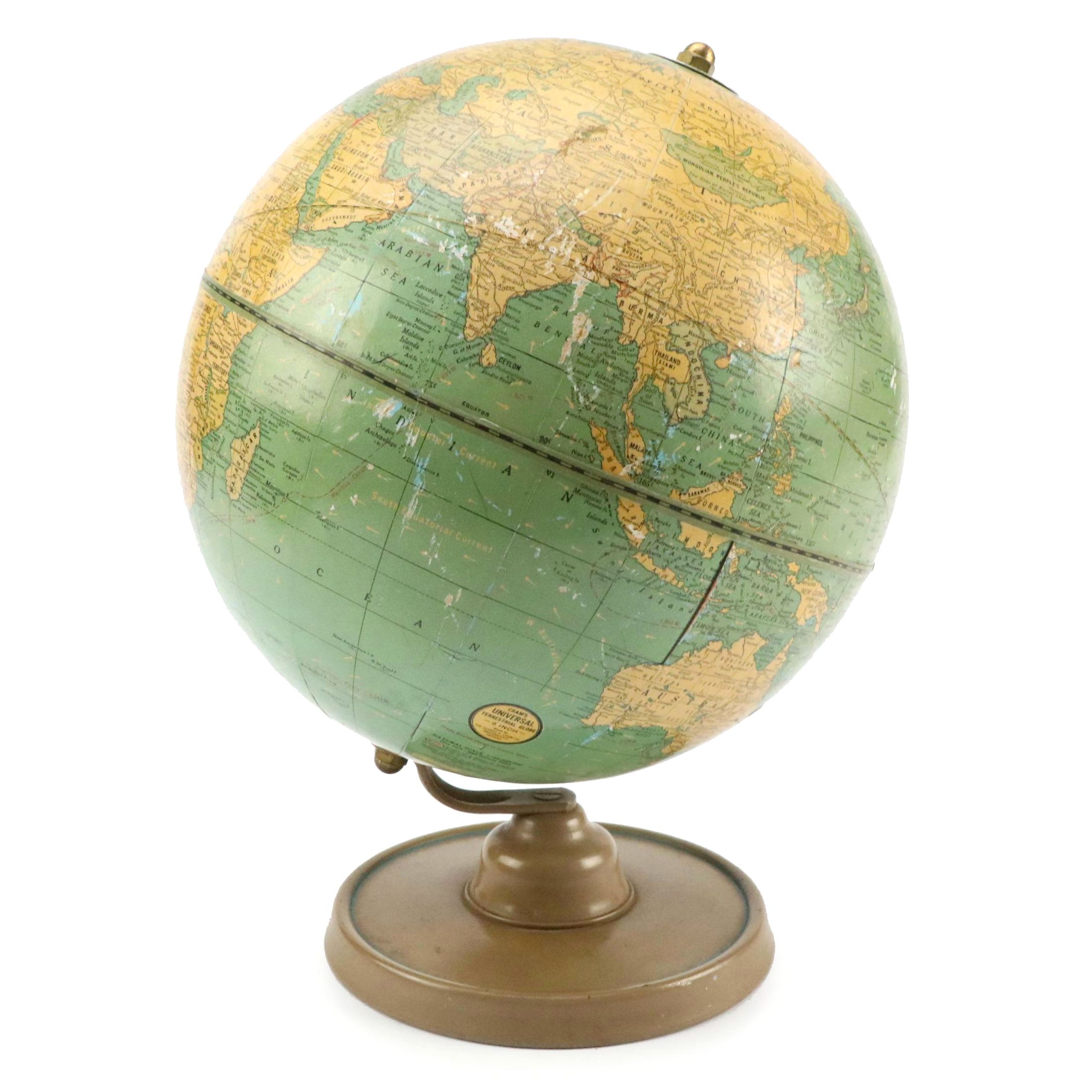 Cram's Universal Terrestrial Globe, Vintage