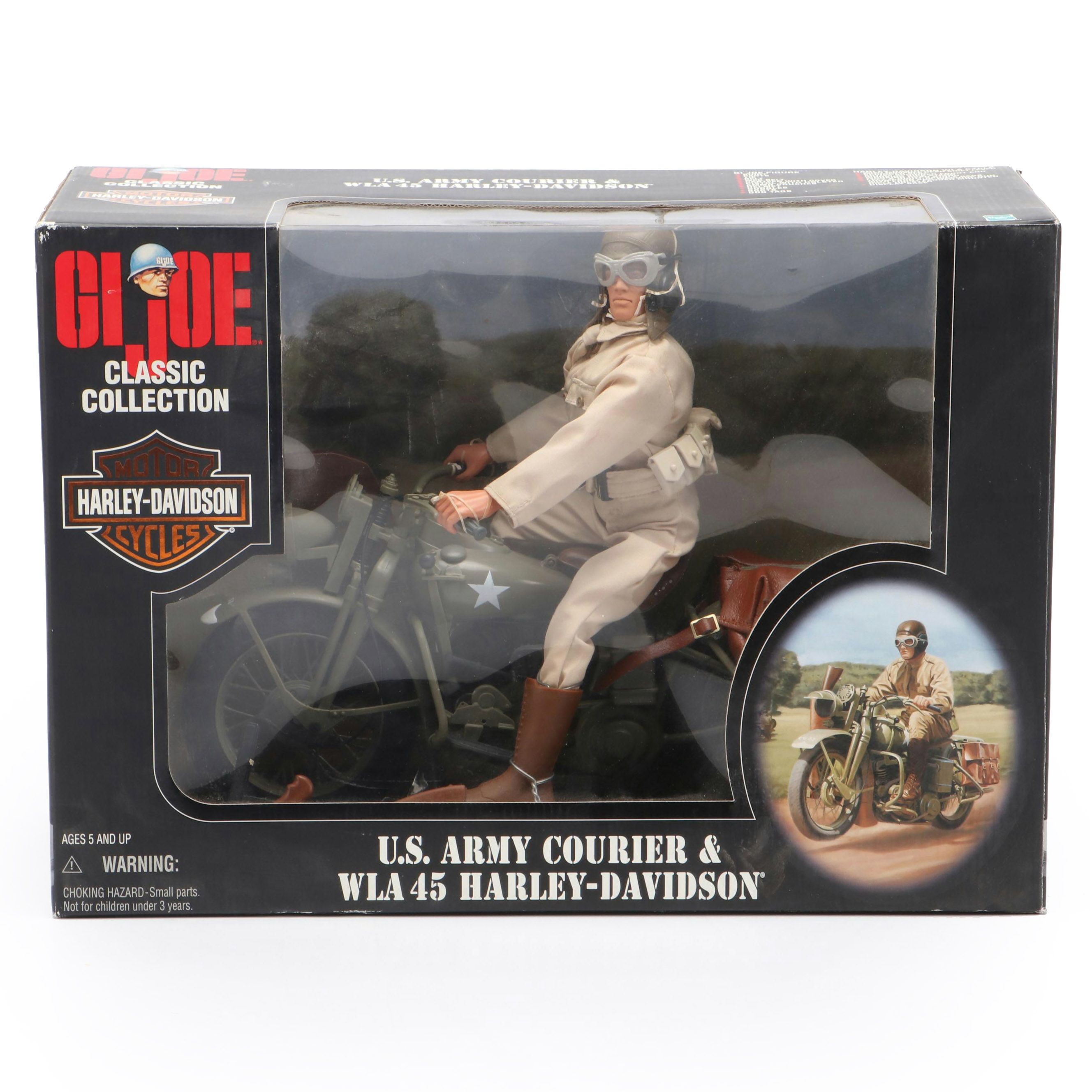 Hasbro GI Joe Classic Collection U.S. Army Courier and WLA 45 Harley-Davidson