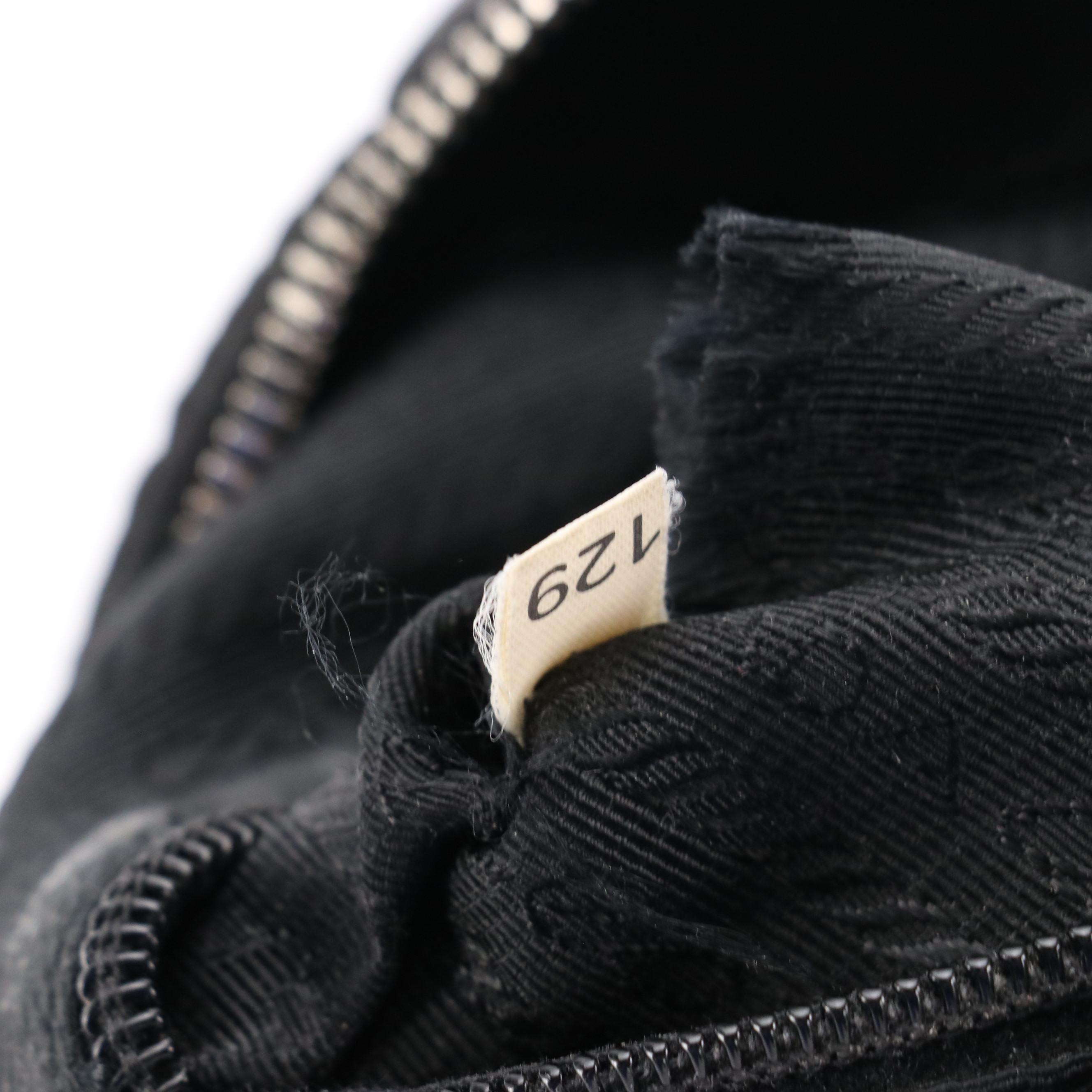 Prada Black Tessuto Nylon Shoulder Bag with Leather Trim