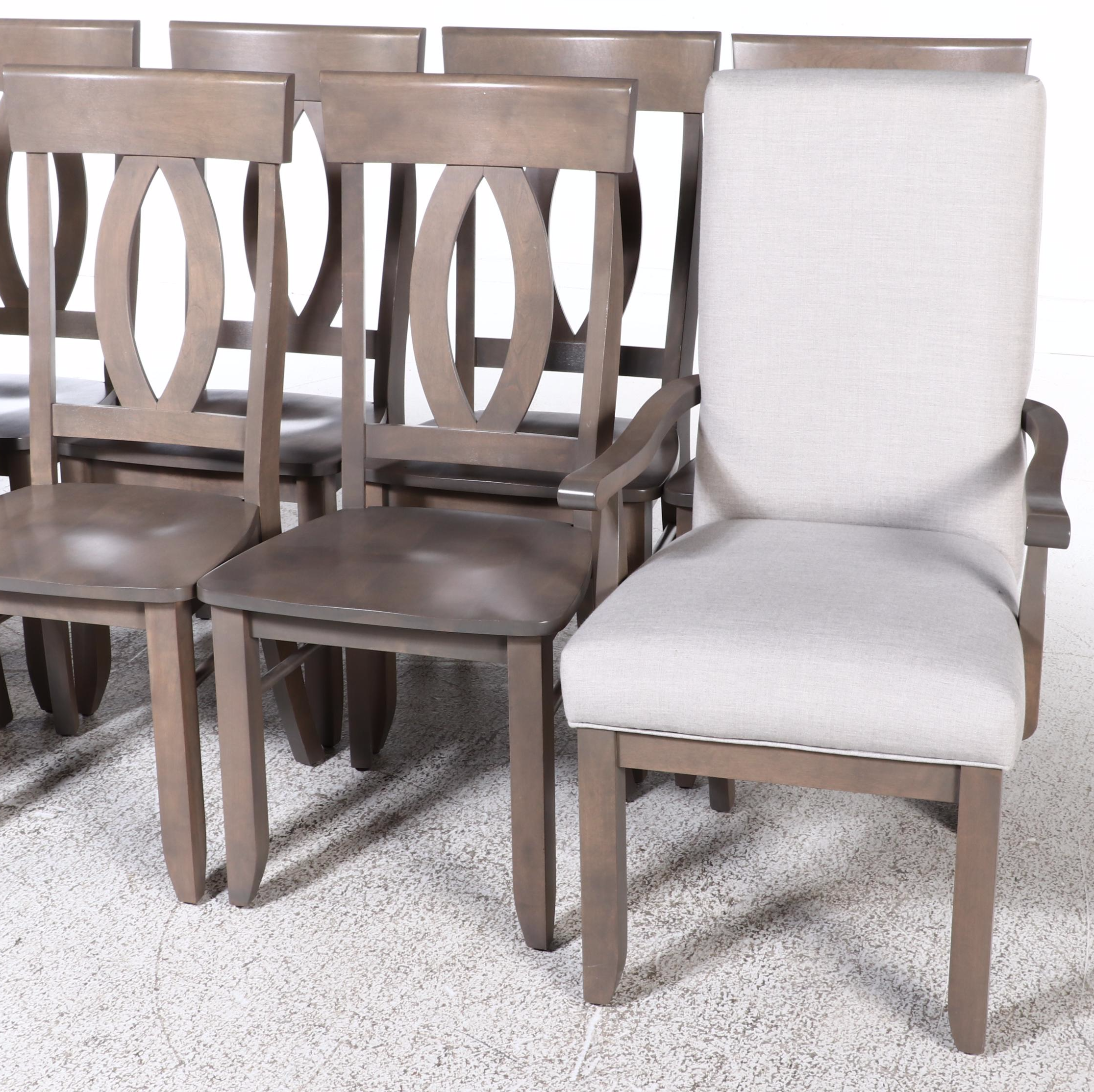 Nine-Piece Canadel Hardwood Dining Set