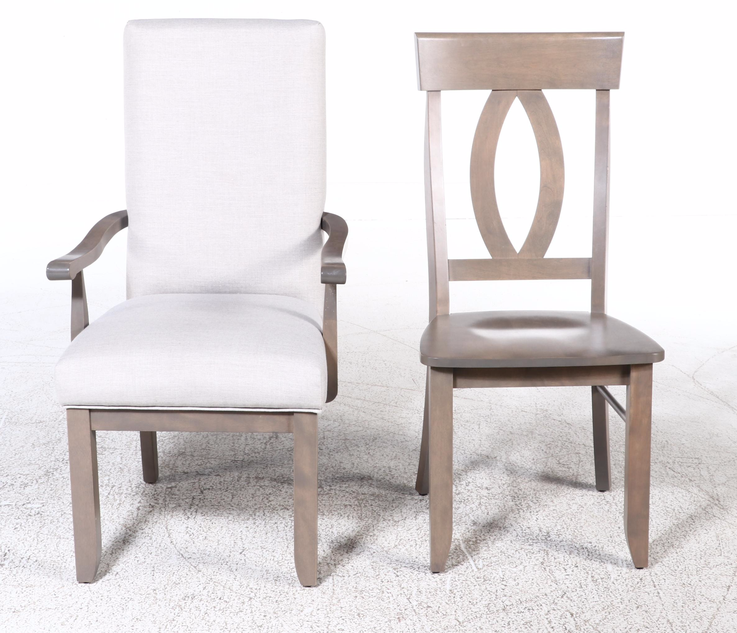 Nine-Piece Canadel Hardwood Dining Set