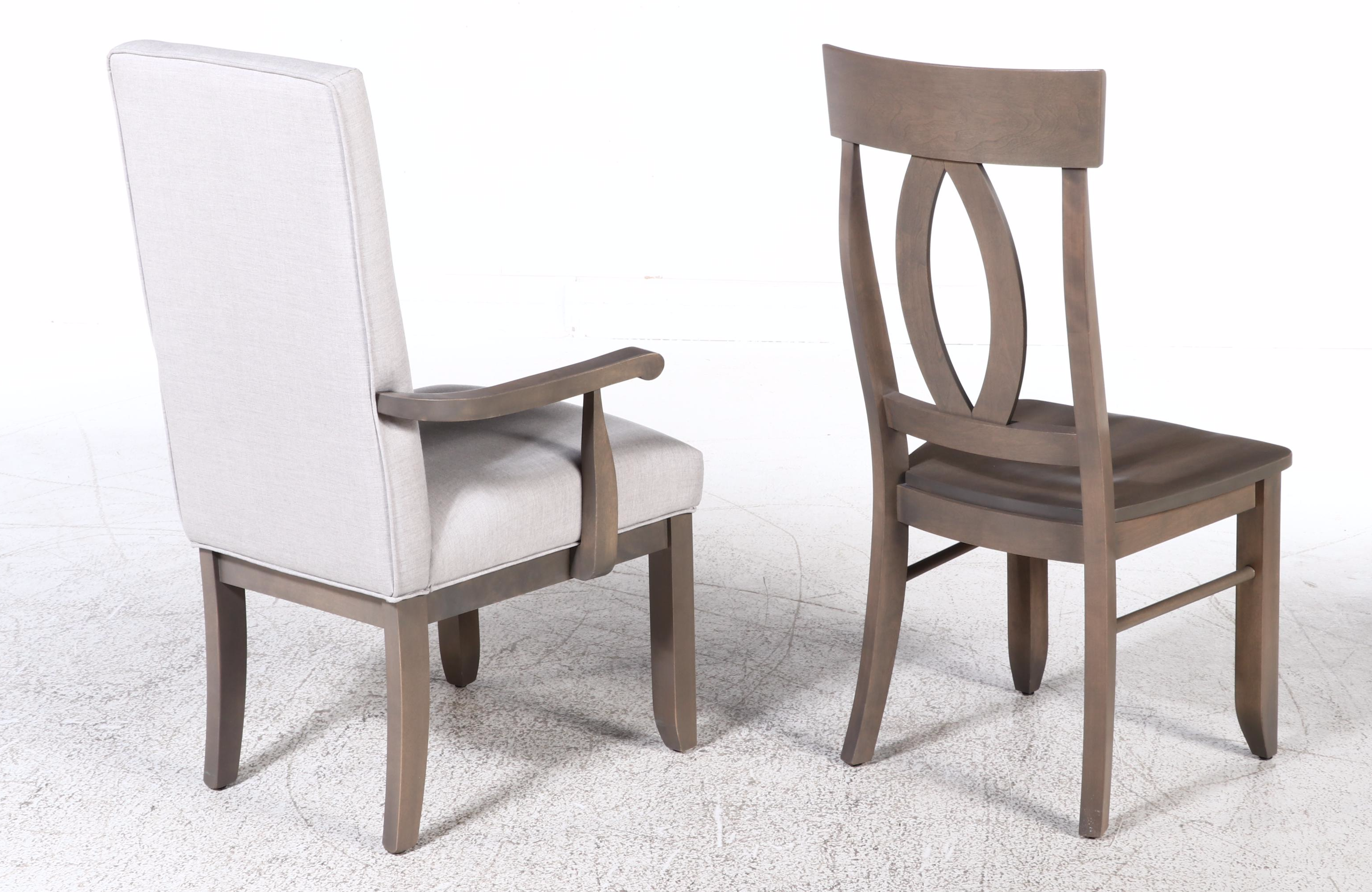 Nine-Piece Canadel Hardwood Dining Set