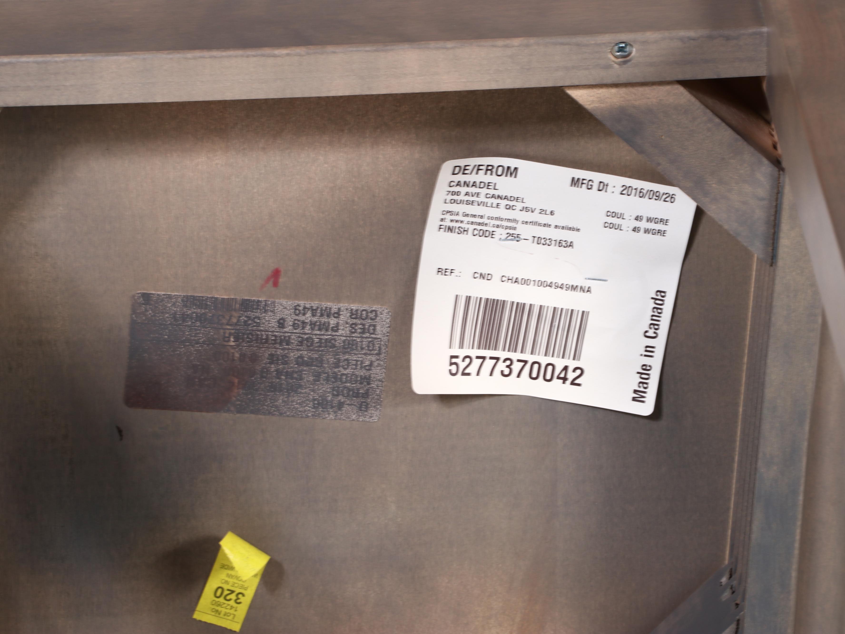 Nine-Piece Canadel Hardwood Dining Set