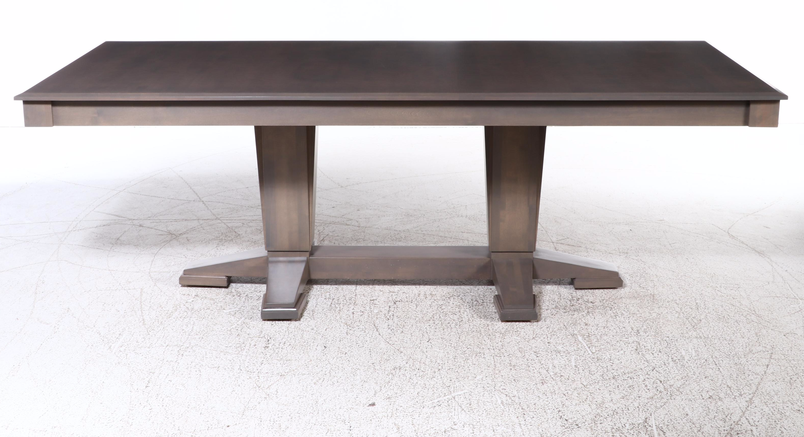 Nine-Piece Canadel Hardwood Dining Set