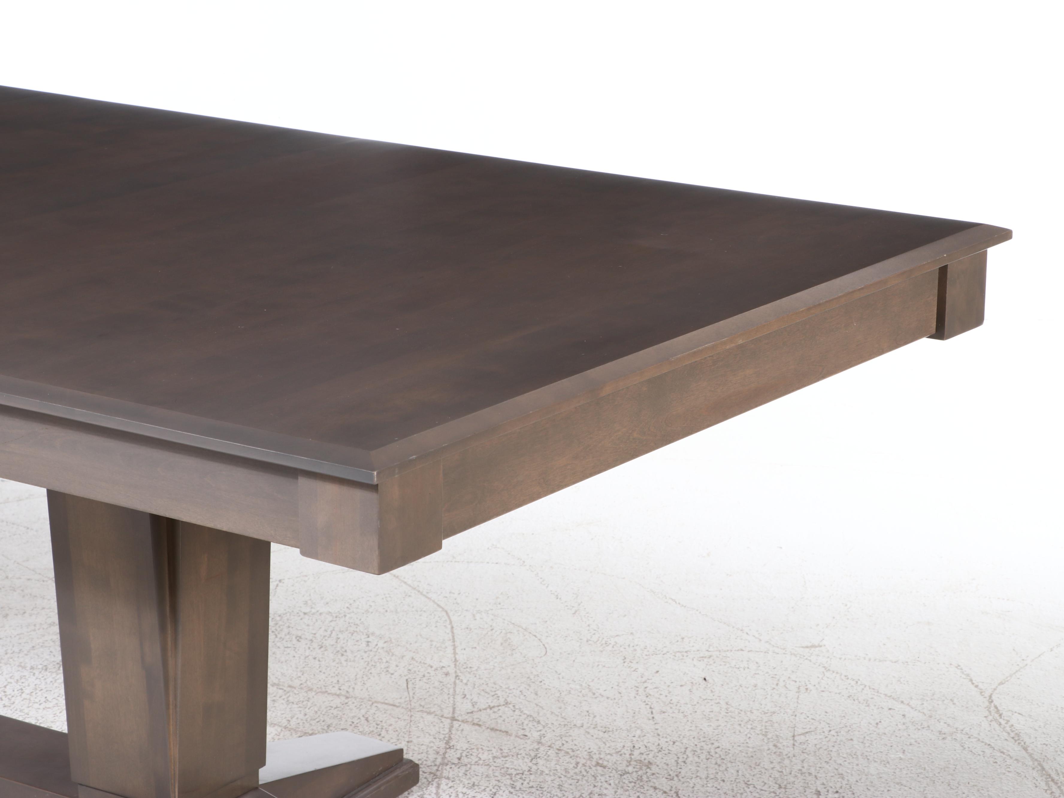 Nine-Piece Canadel Hardwood Dining Set