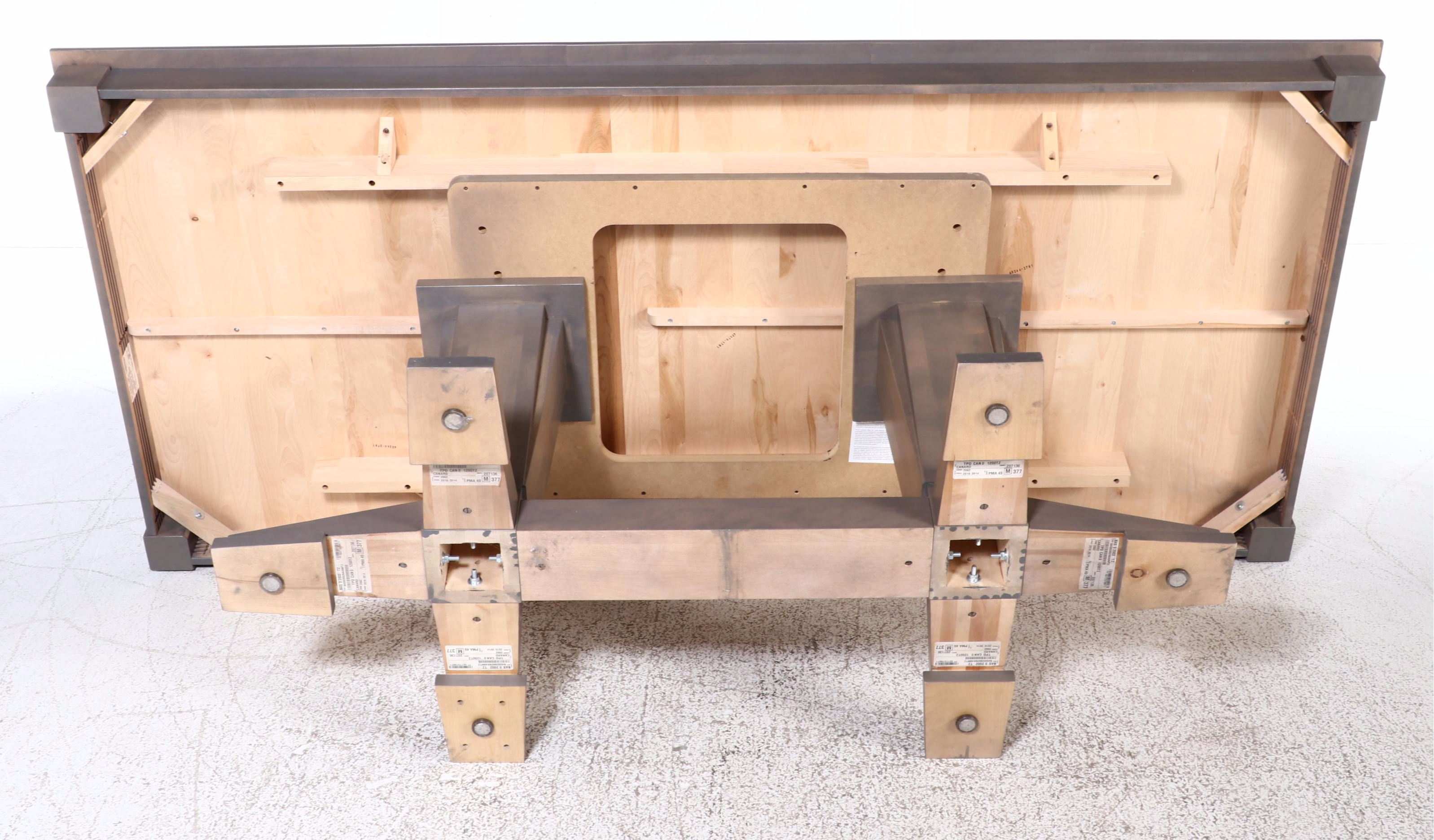 Nine-Piece Canadel Hardwood Dining Set