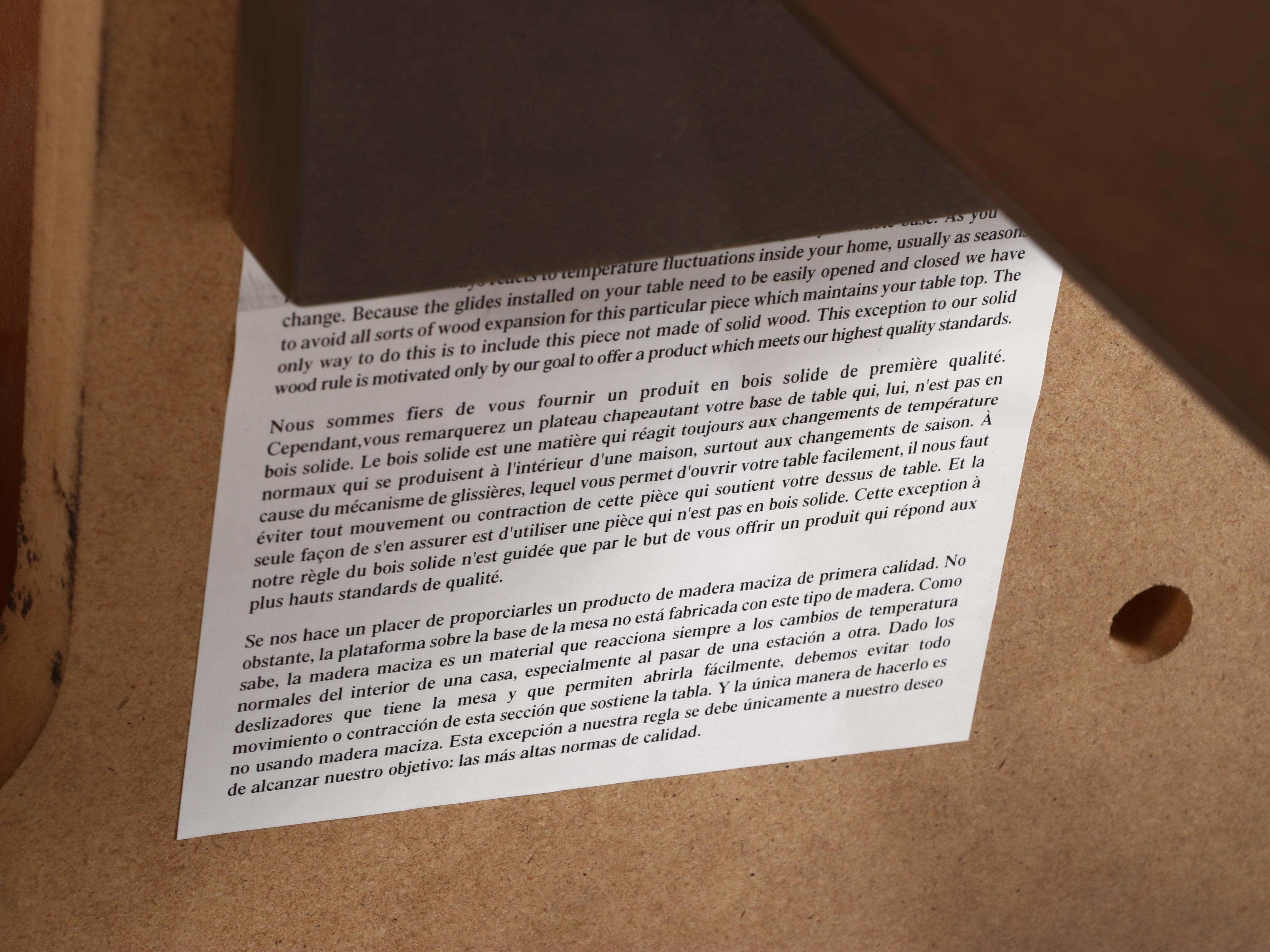 Nine-Piece Canadel Hardwood Dining Set