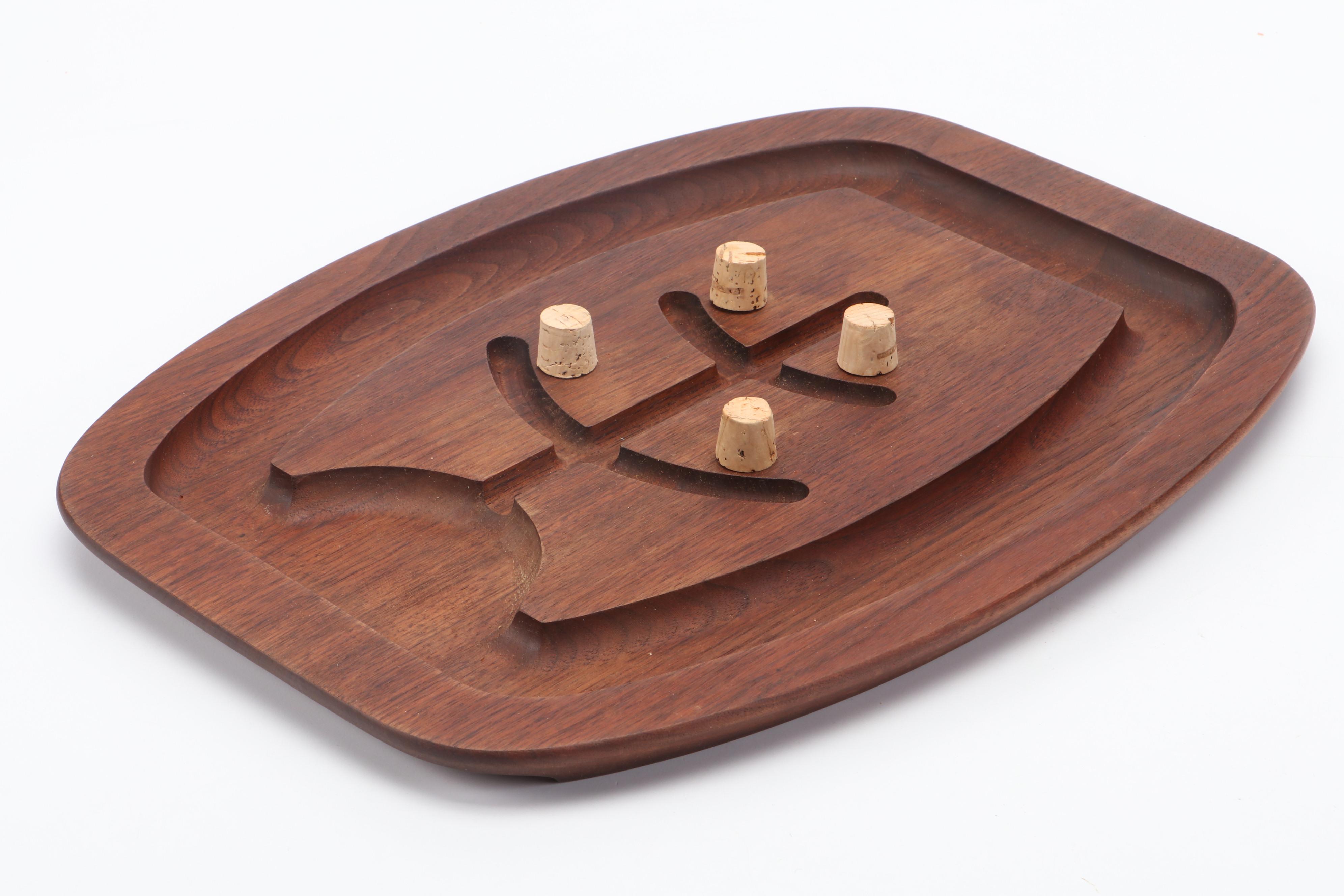 Gladmark Wooden Meat Platter, Mid to Late 20th Century