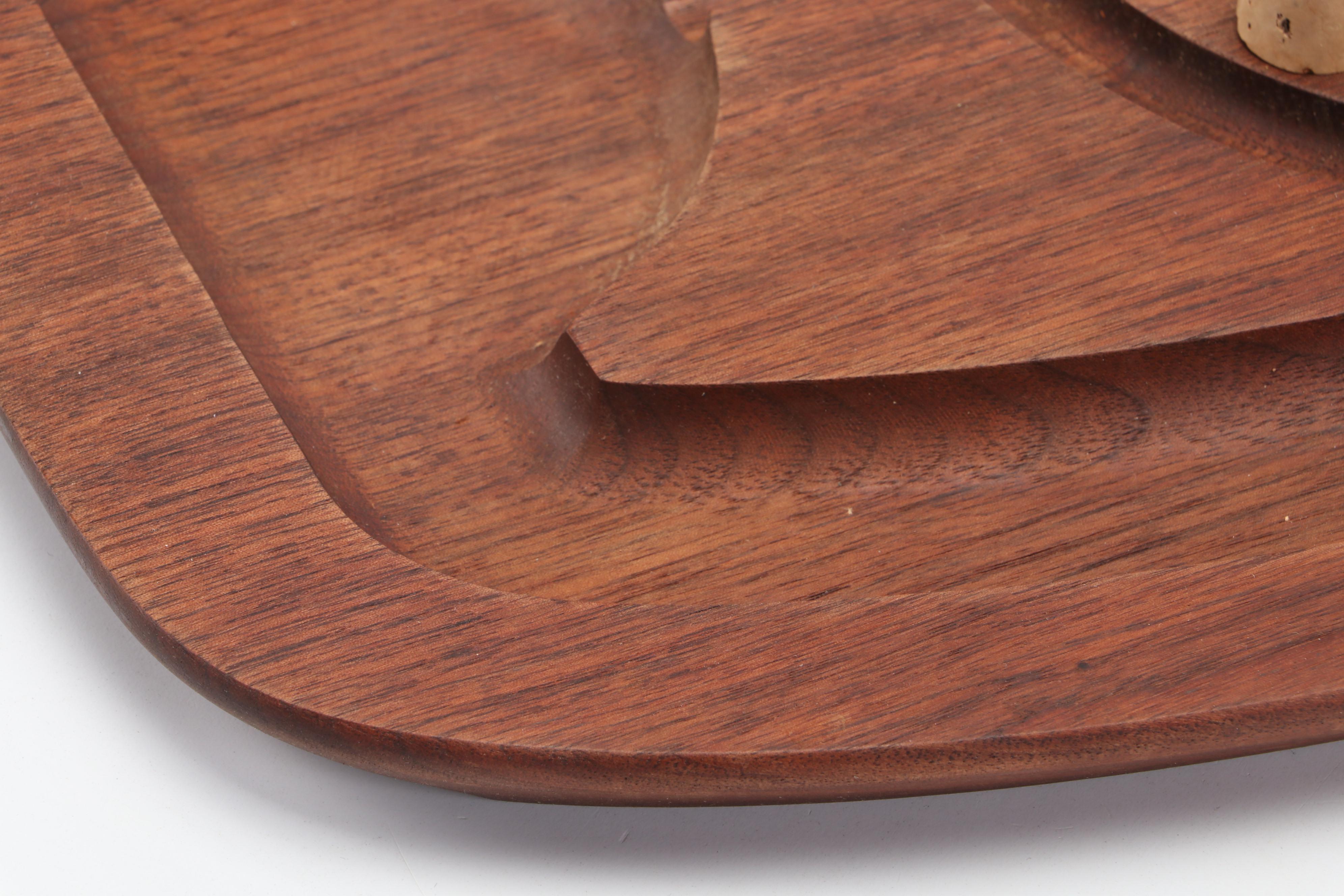 Gladmark Wooden Meat Platter, Mid to Late 20th Century