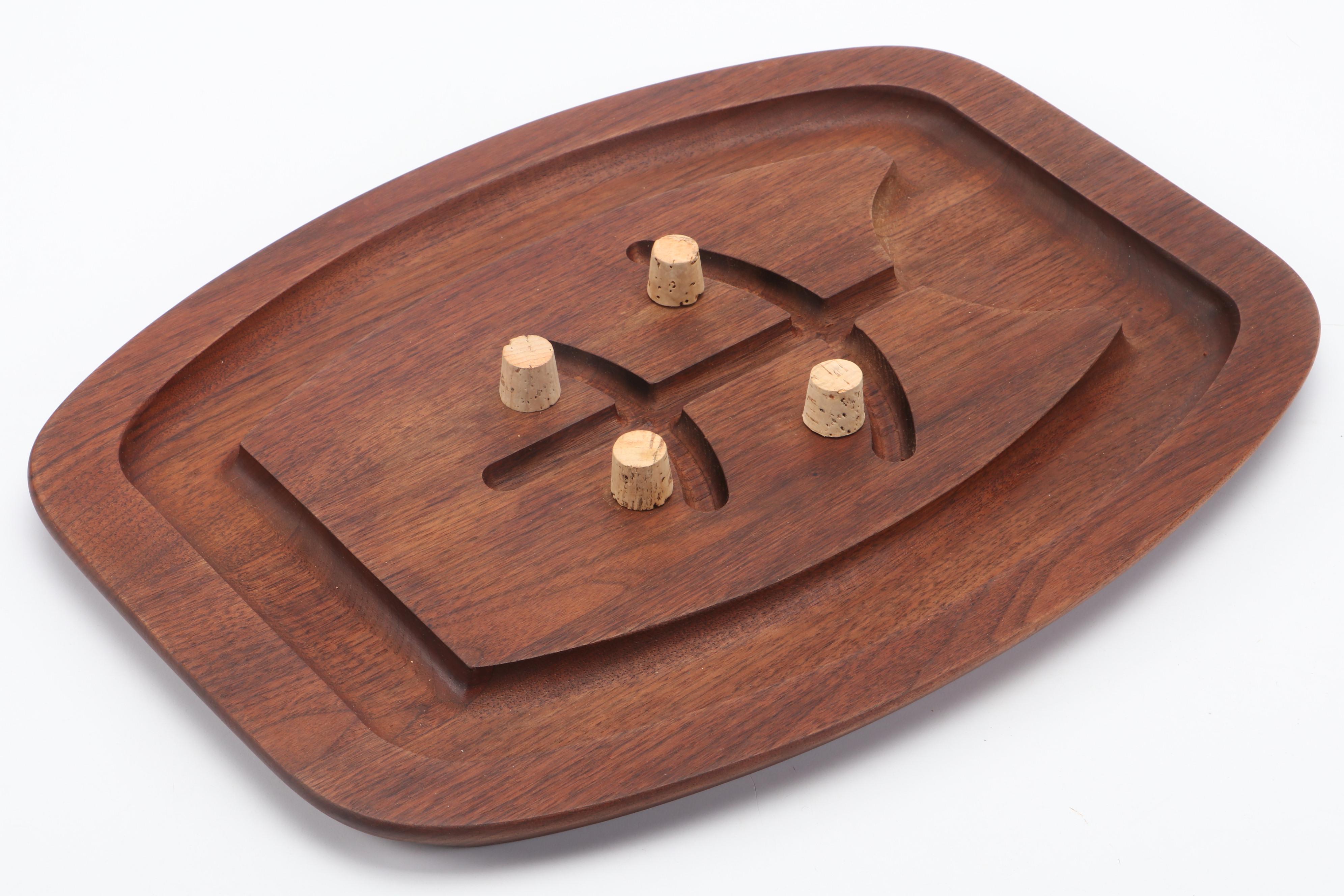 Gladmark Wooden Meat Platter, Mid to Late 20th Century