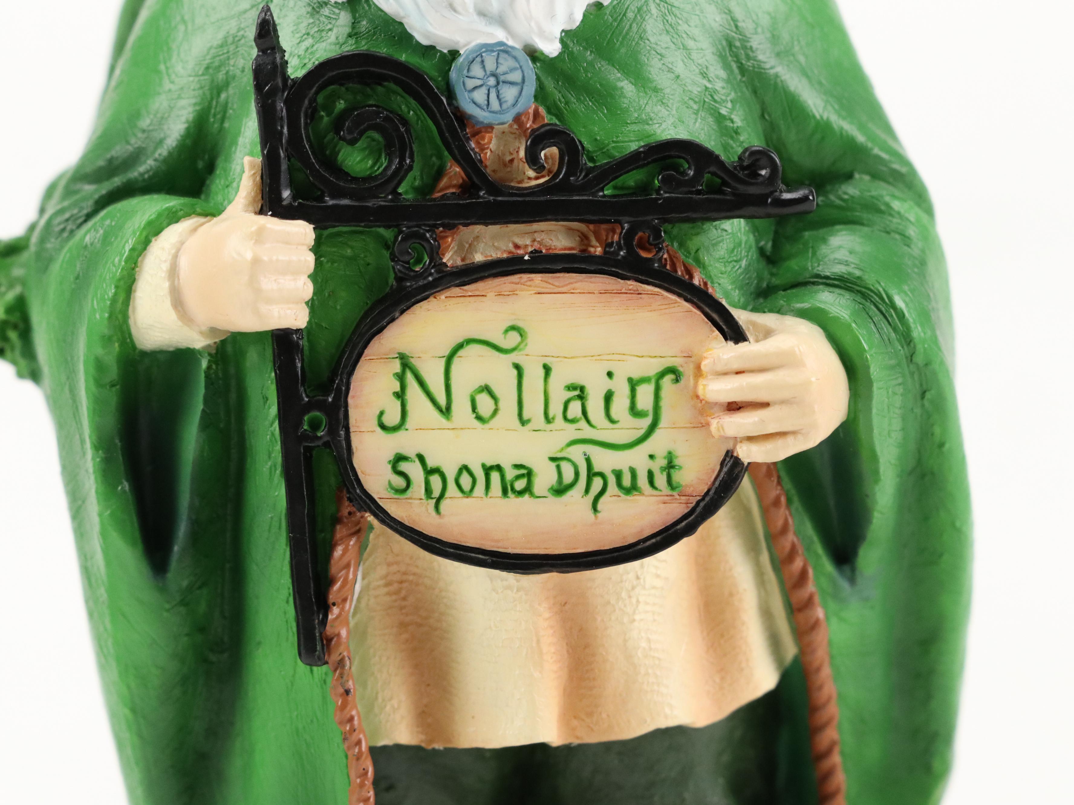 Pipka "St. Patrick of Ireland" and "Irish Christmas Santa" Resin Figurines