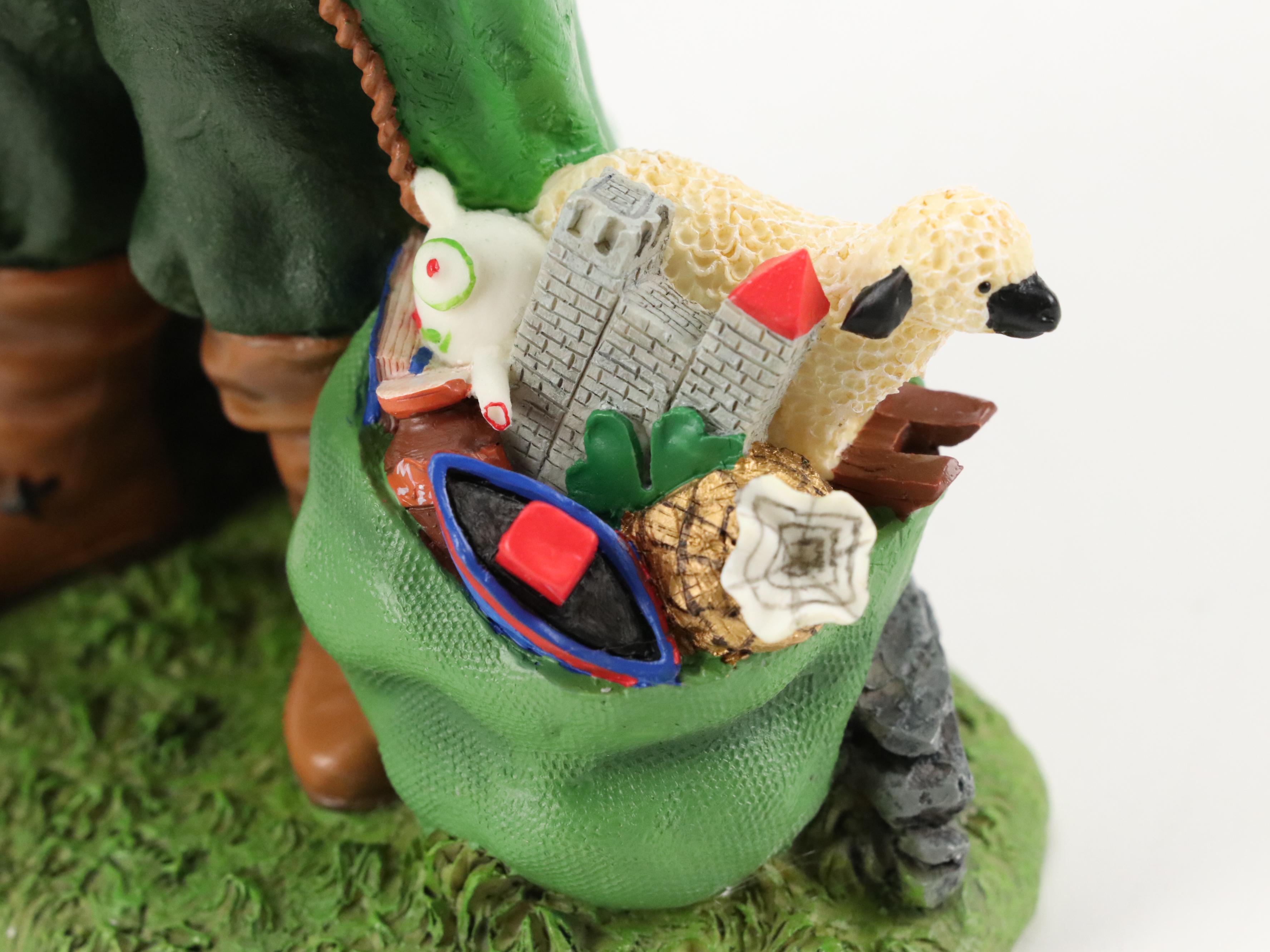 Pipka "St. Patrick of Ireland" and "Irish Christmas Santa" Resin Figurines