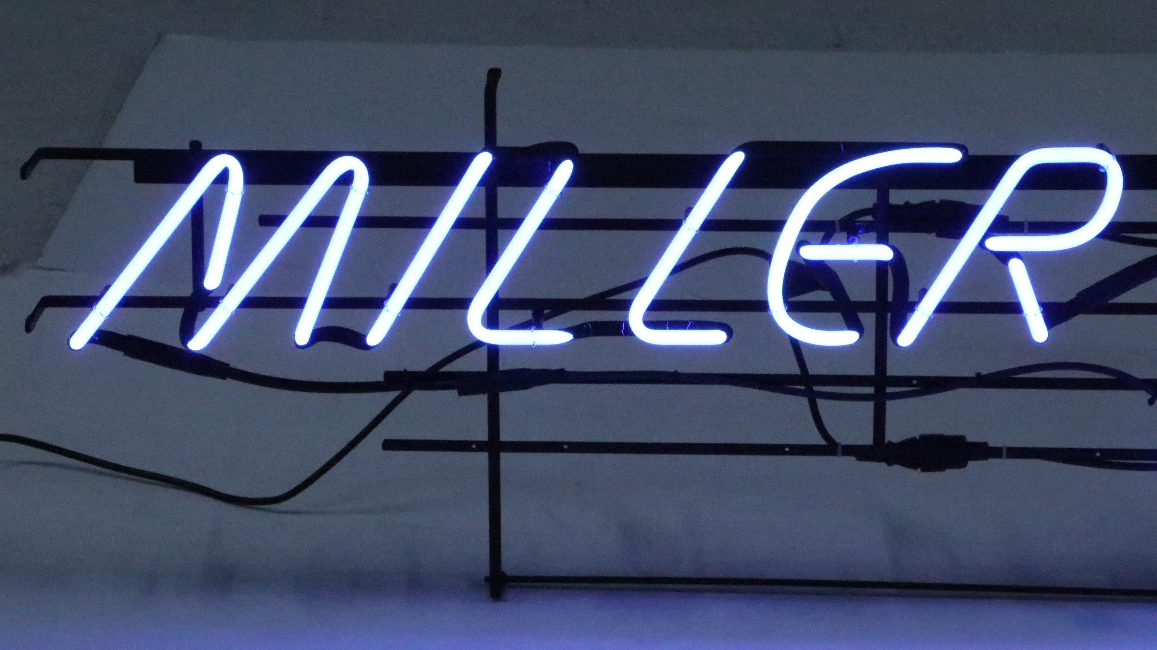 Miller Lite "Miller Time!" 7ft Neon Advertising Sign