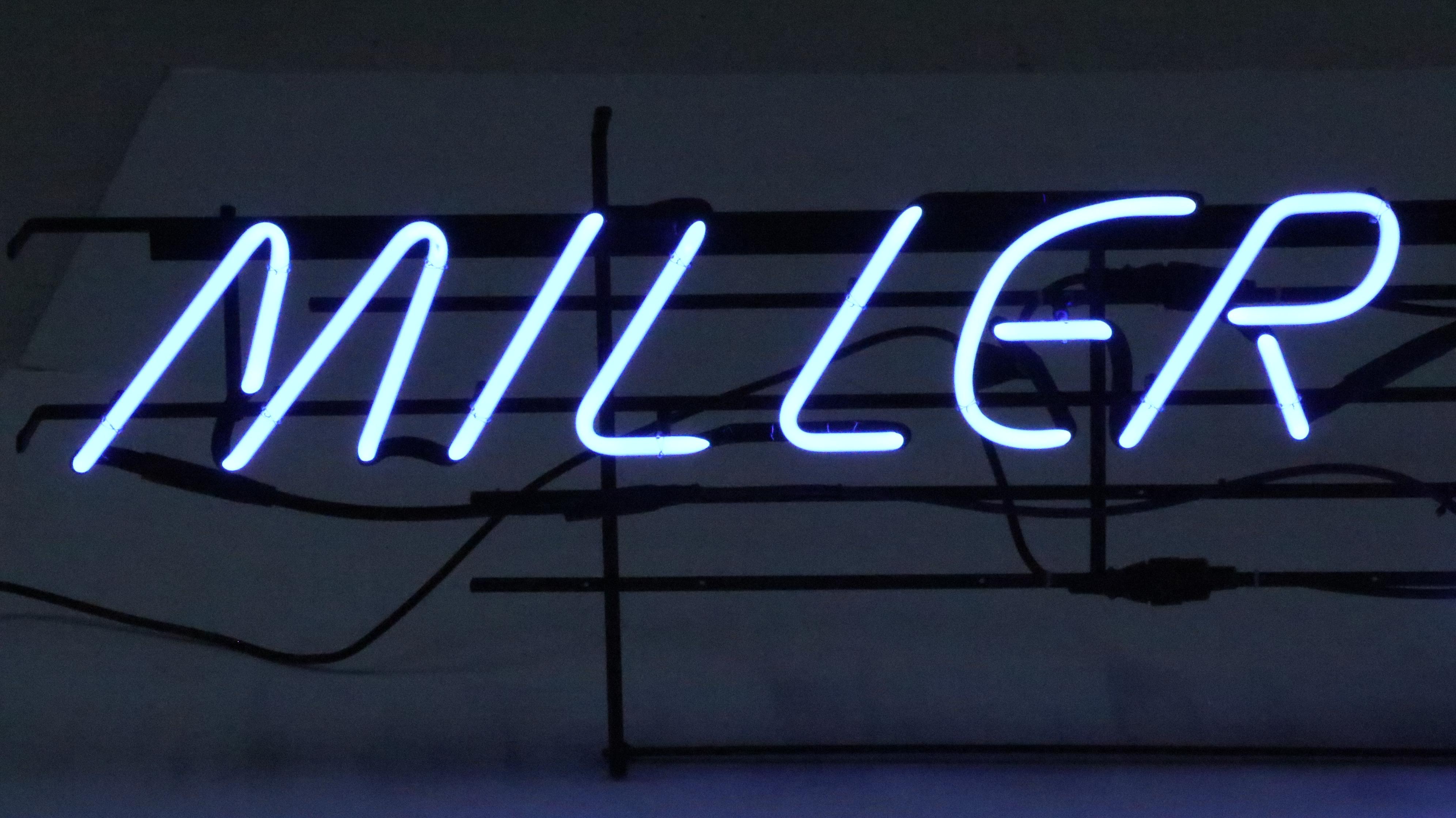 Miller Lite "Miller Time!" 7ft Neon Advertising Sign