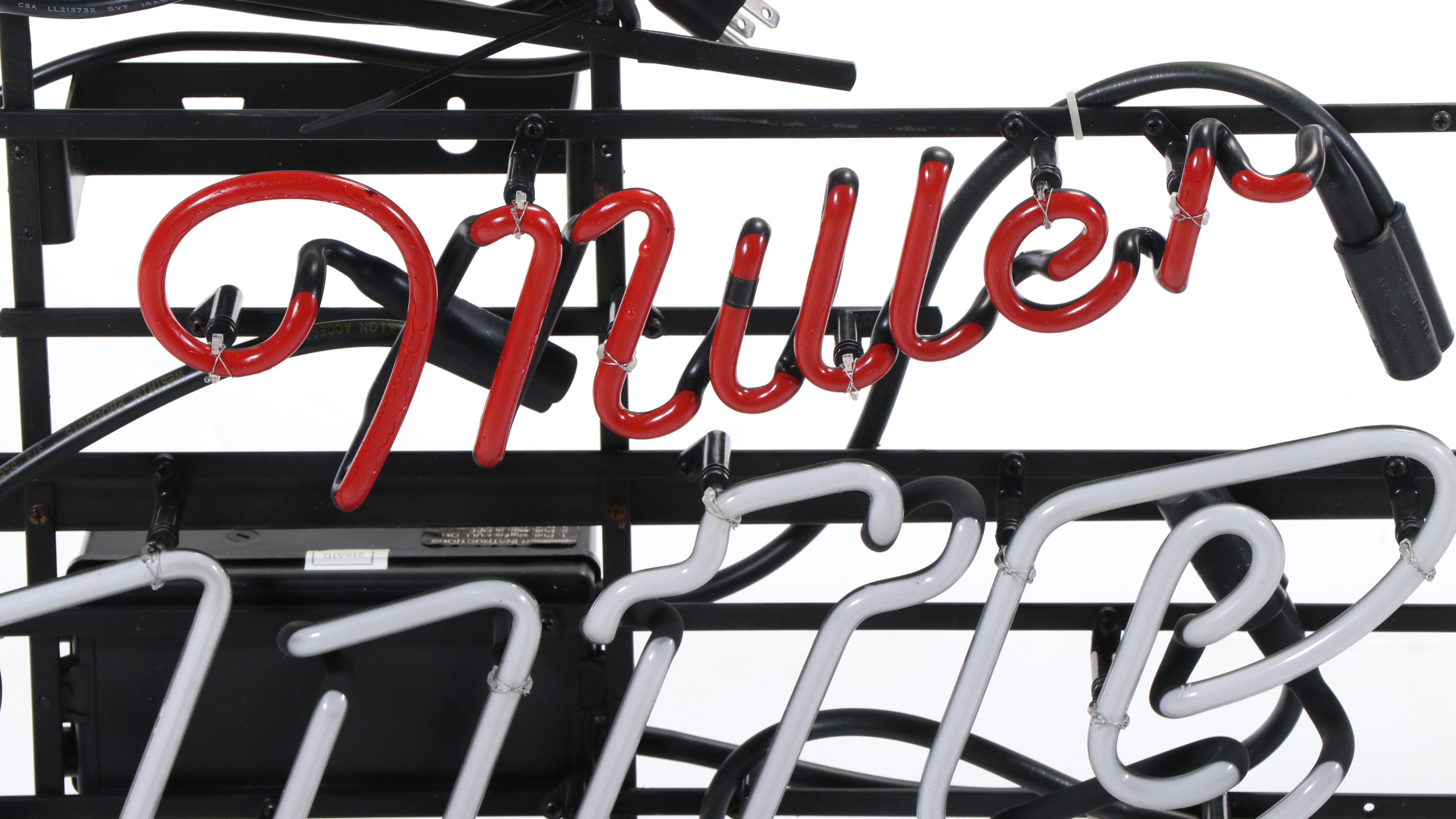 Miller Lite "Miller Time!" 7ft Neon Advertising Sign