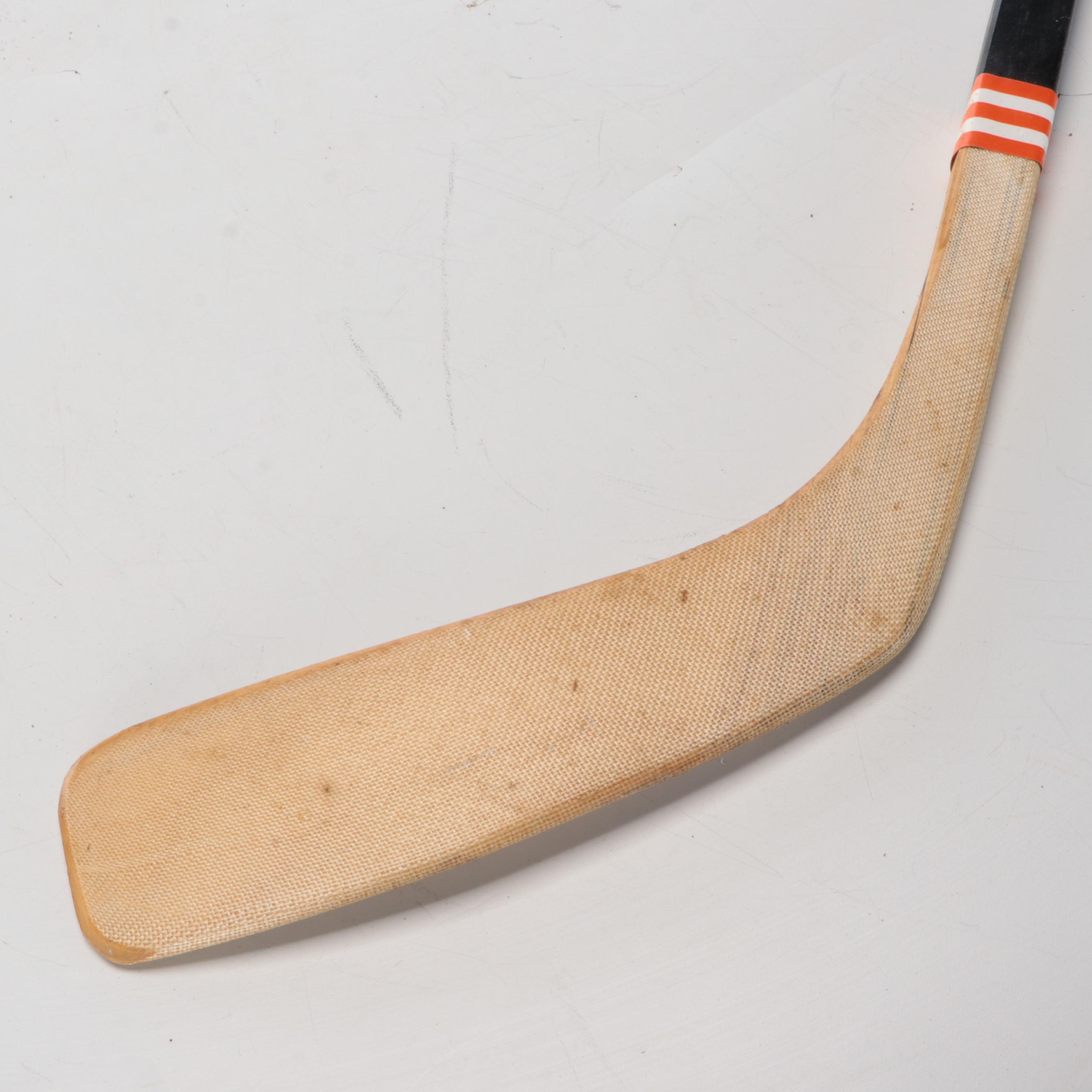 Cincinnati Cyclones and Mighty Ducks Hockey Sticks and Puck with Gretzky Bear