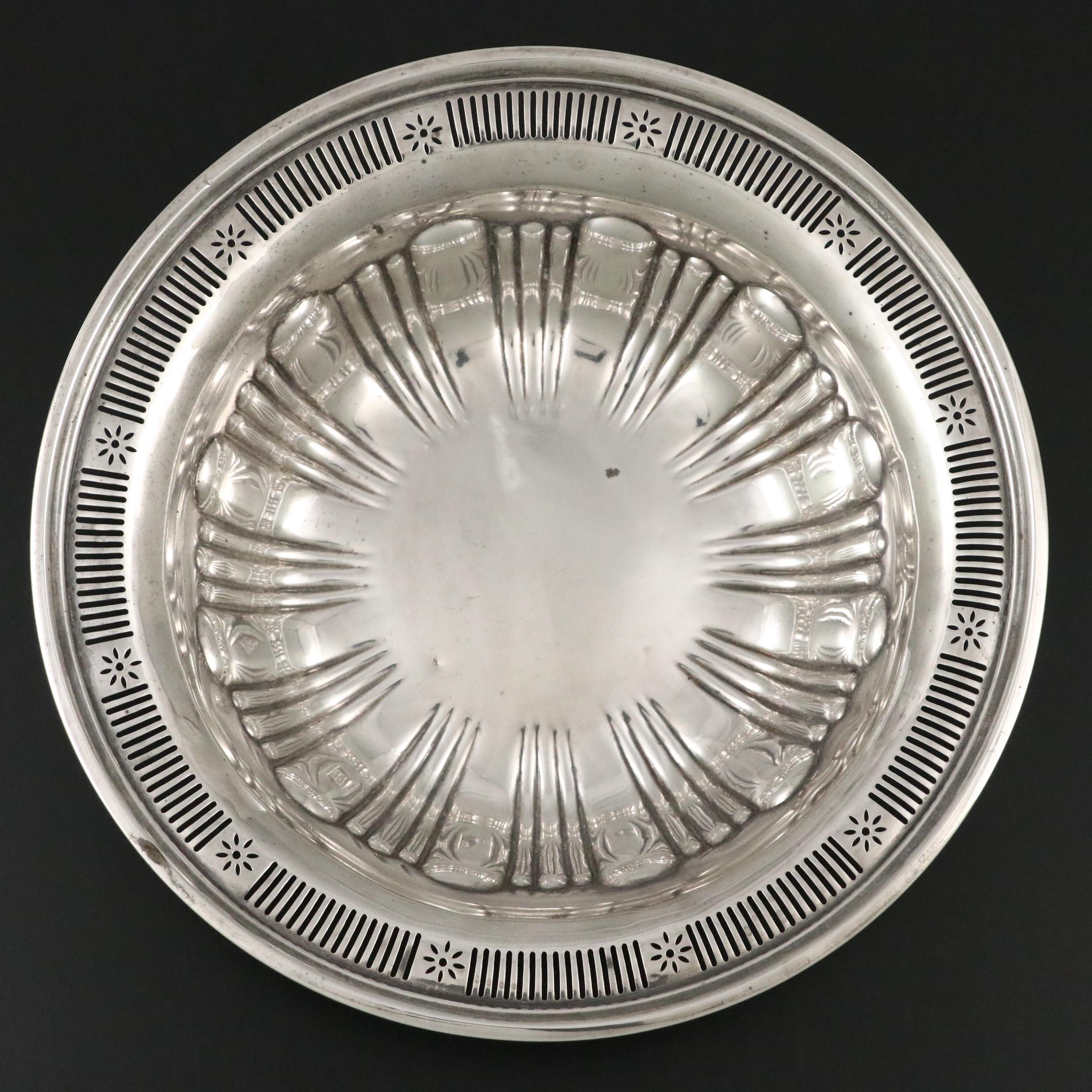 Meriden Britannia Co. Reticulated Sterling Silver Bowl