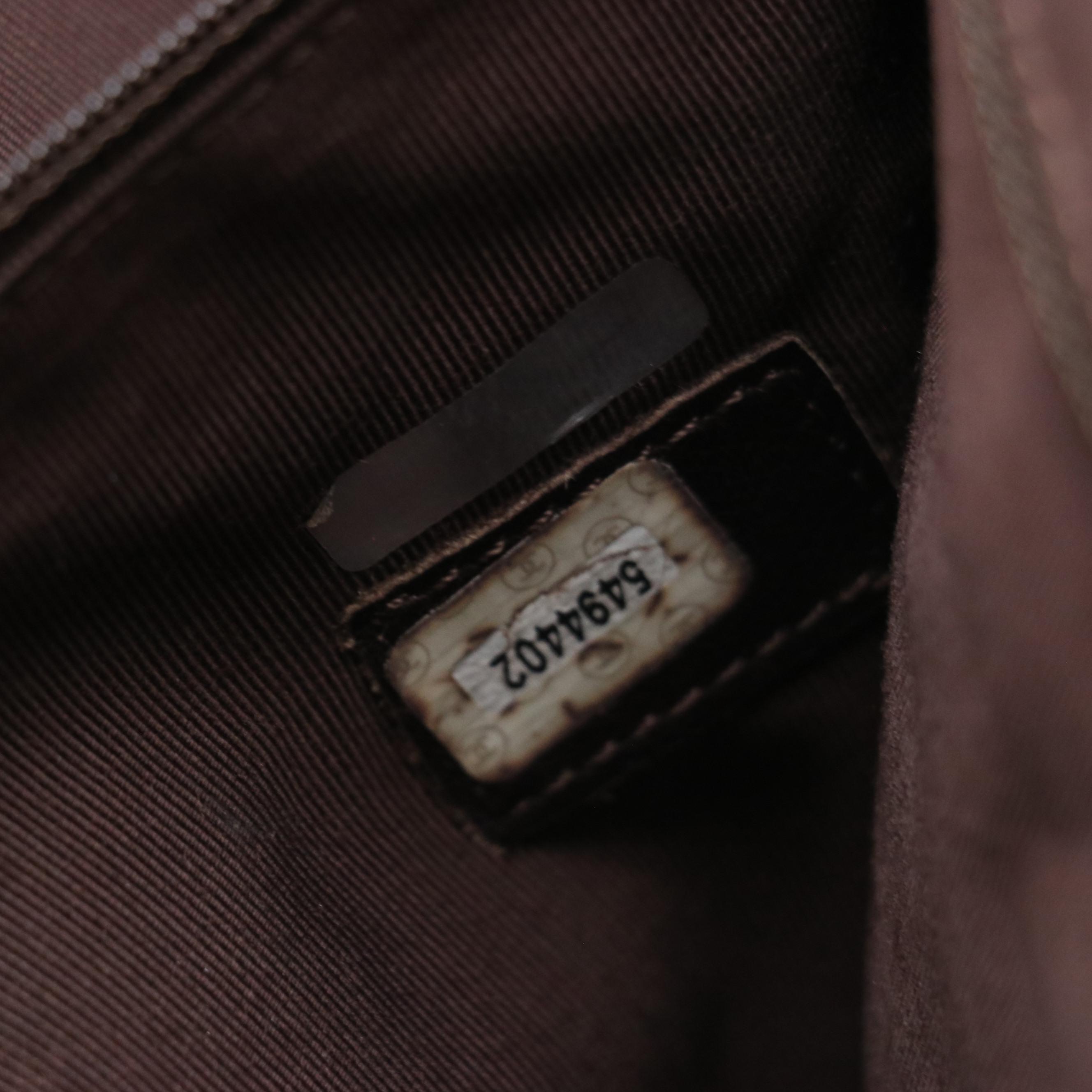 Chanel CC Shoulder Tote Bag in Mocha Brown Suede, 1990s